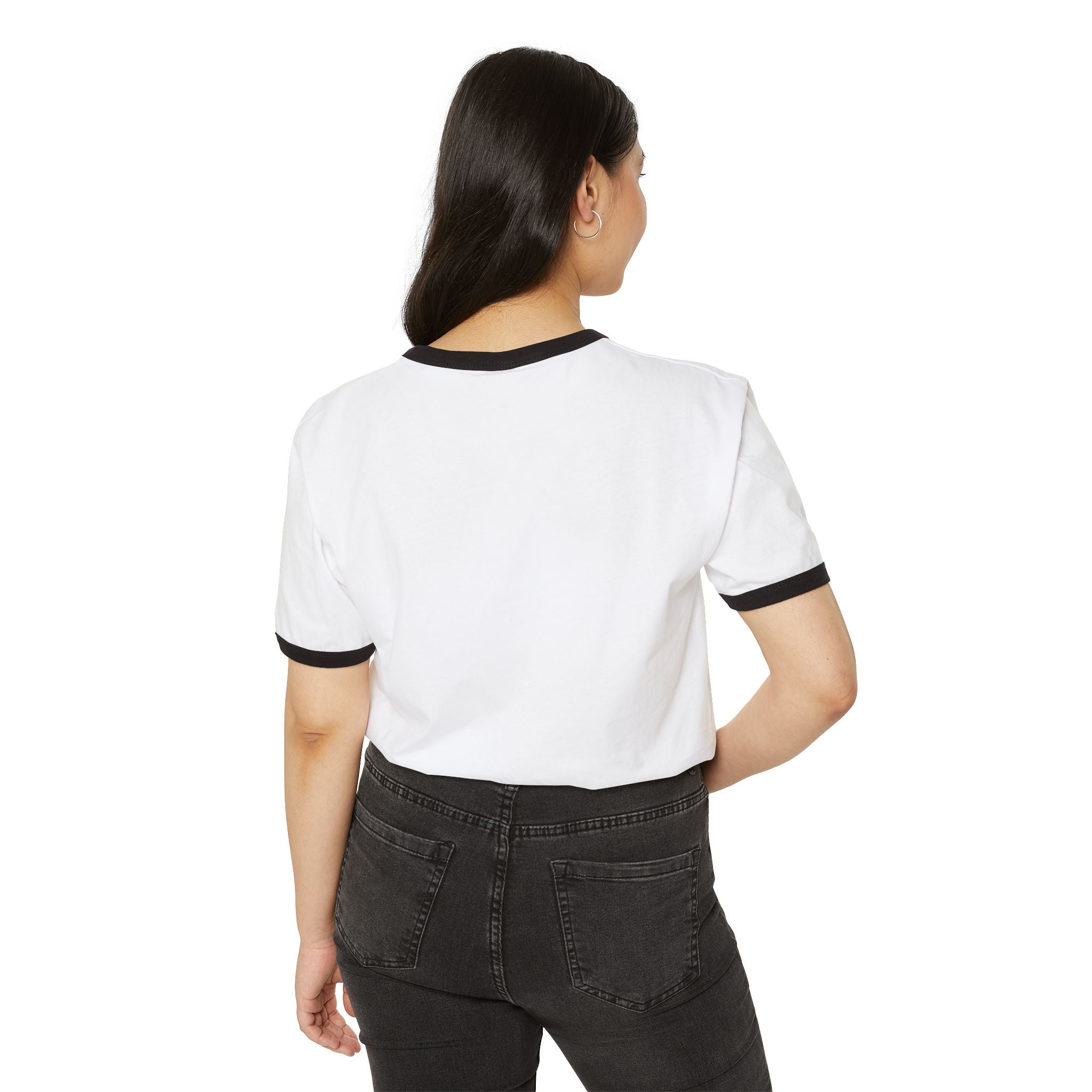 No Kings Since 1776 Ringer Tee - Black/White