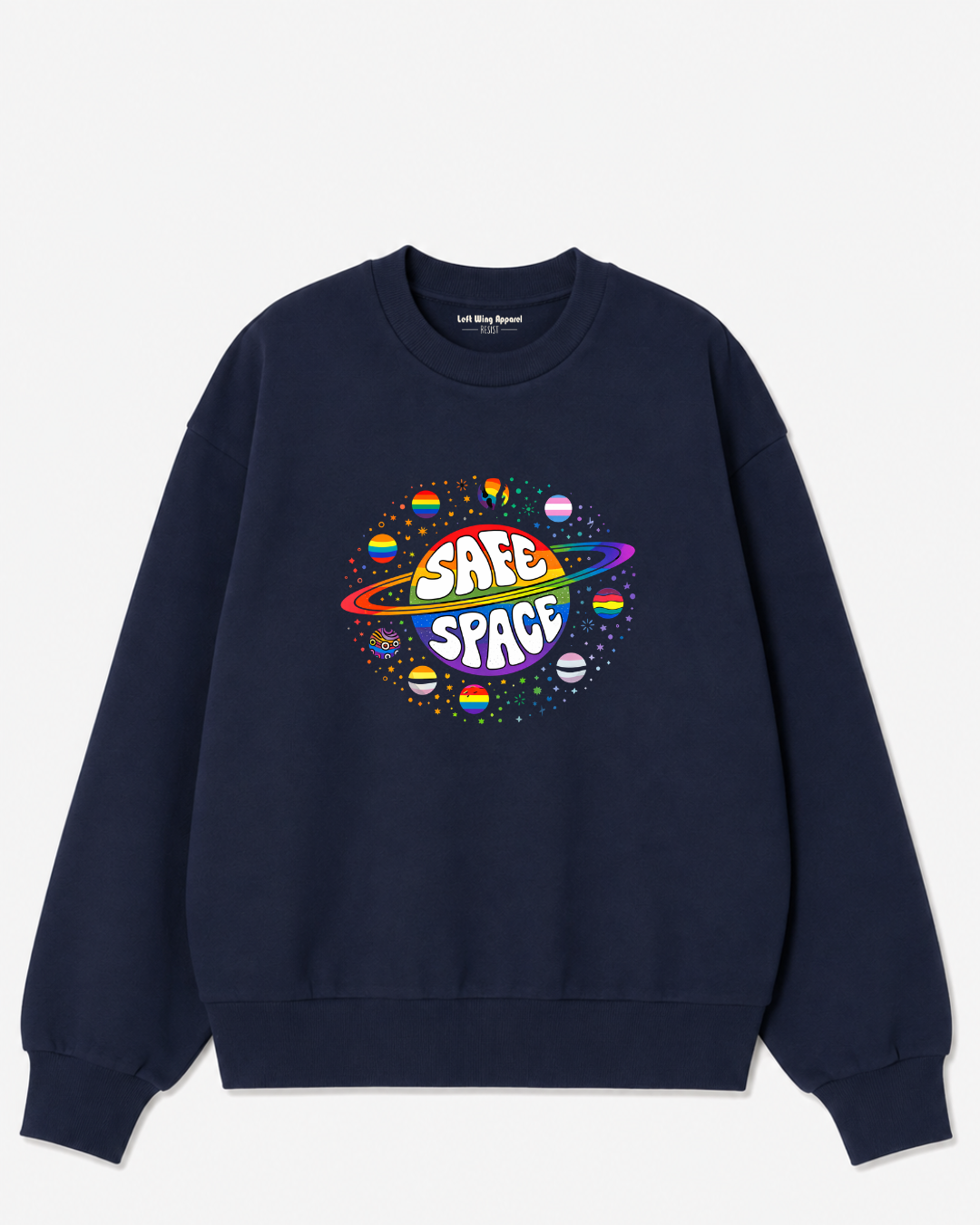 Safe Space Pride Crewneck Sweatshirt