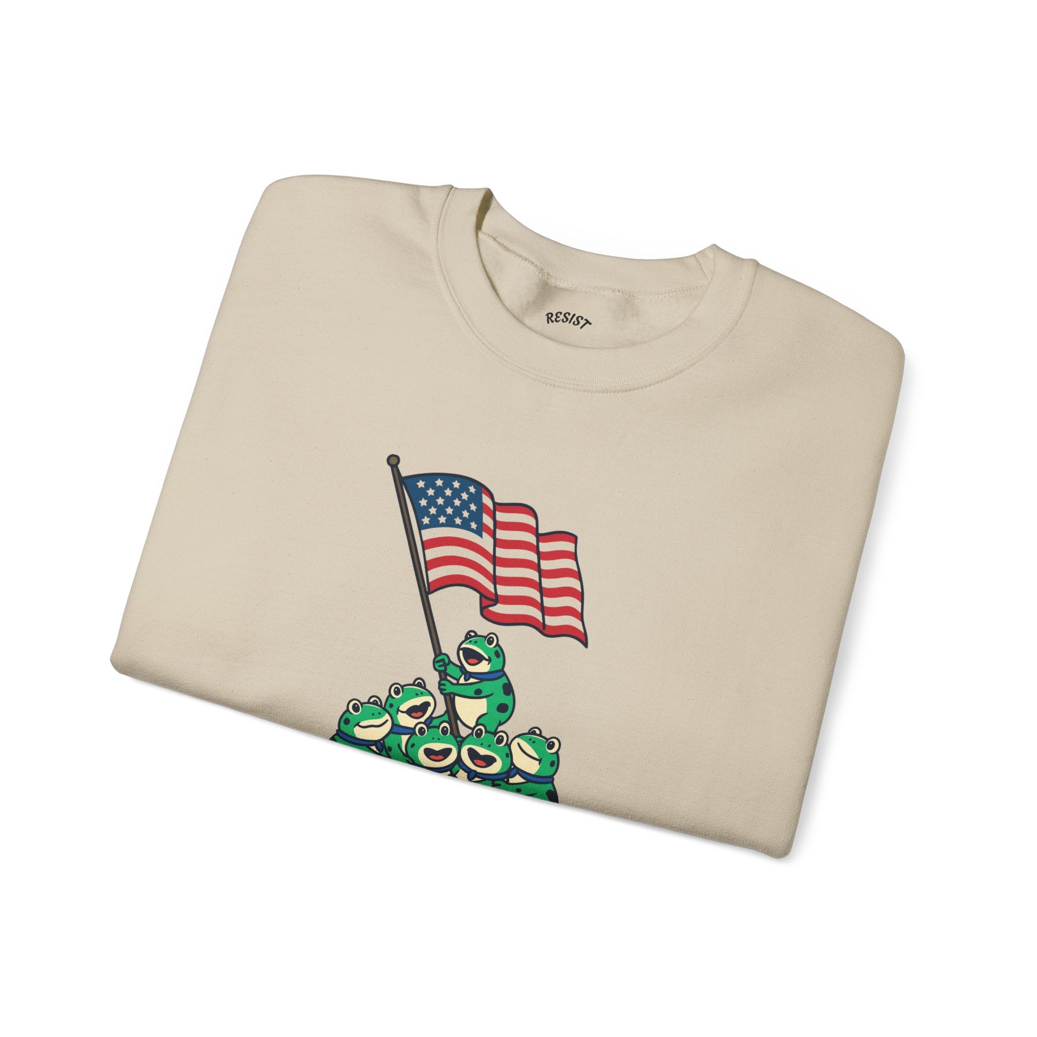 Patriotic Frog Crewneck Sweatshirt