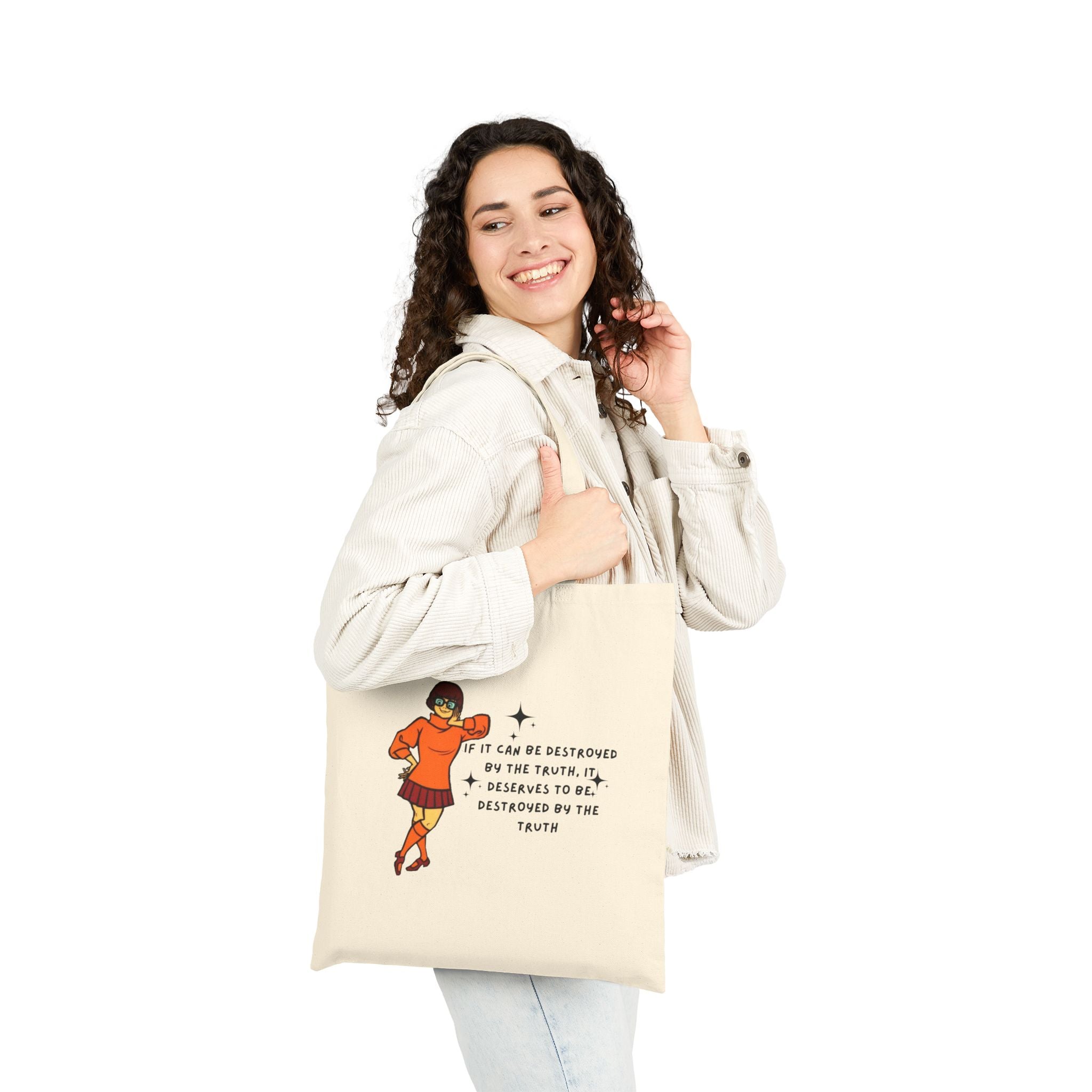 Truthful Vibes Cotton Canvas Tote Bag