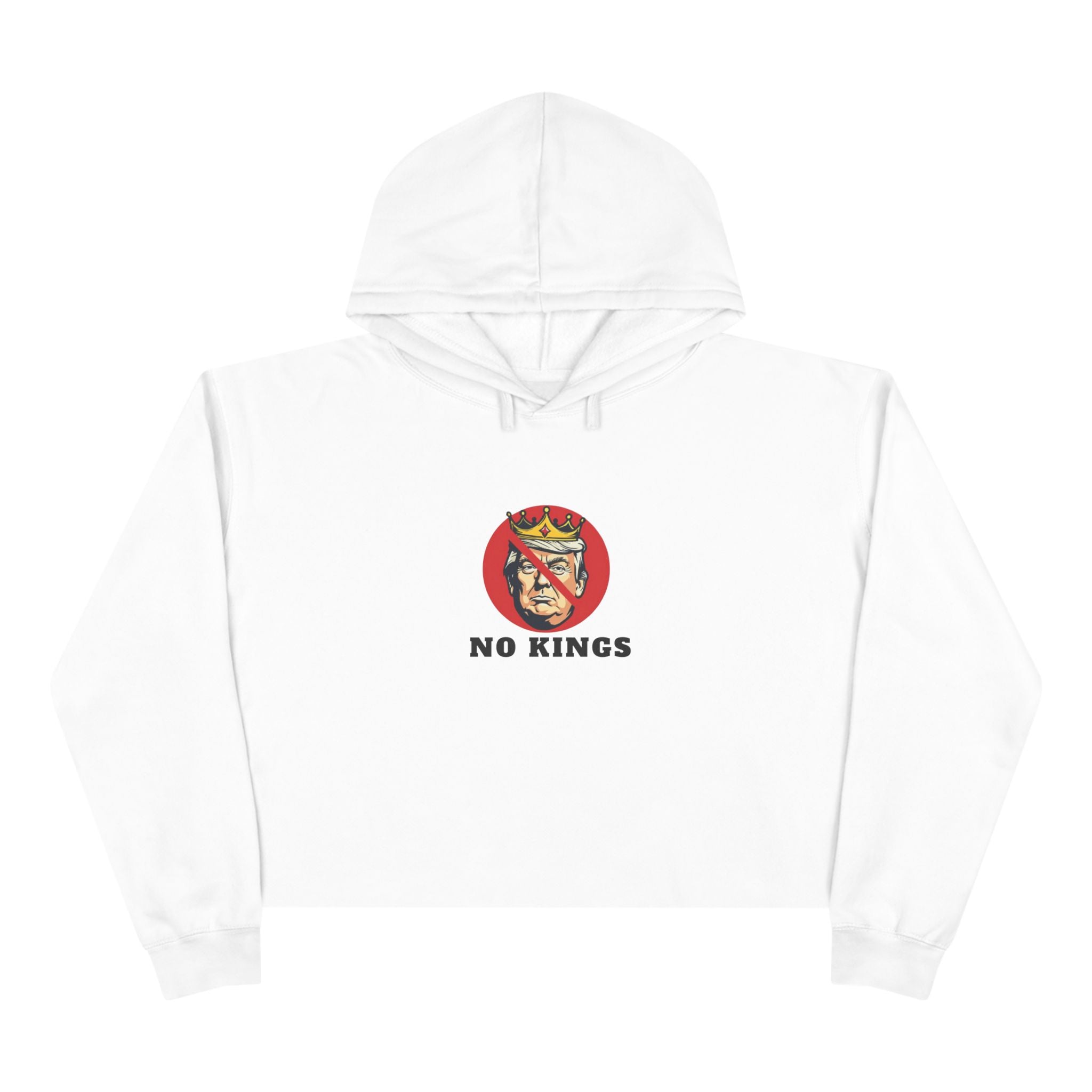 No Kings Crop Hoodie