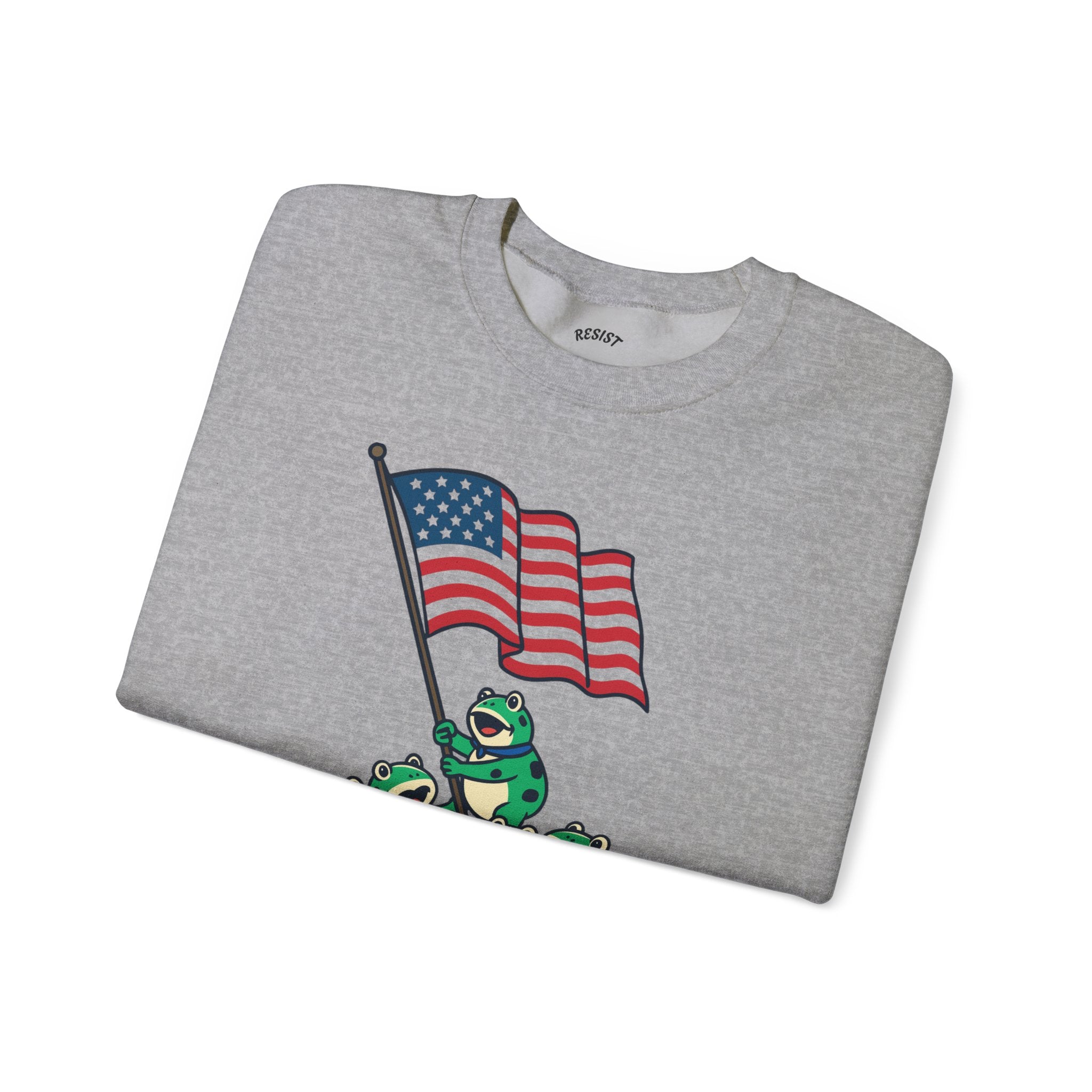 Patriotic Frog Crewneck Sweatshirt