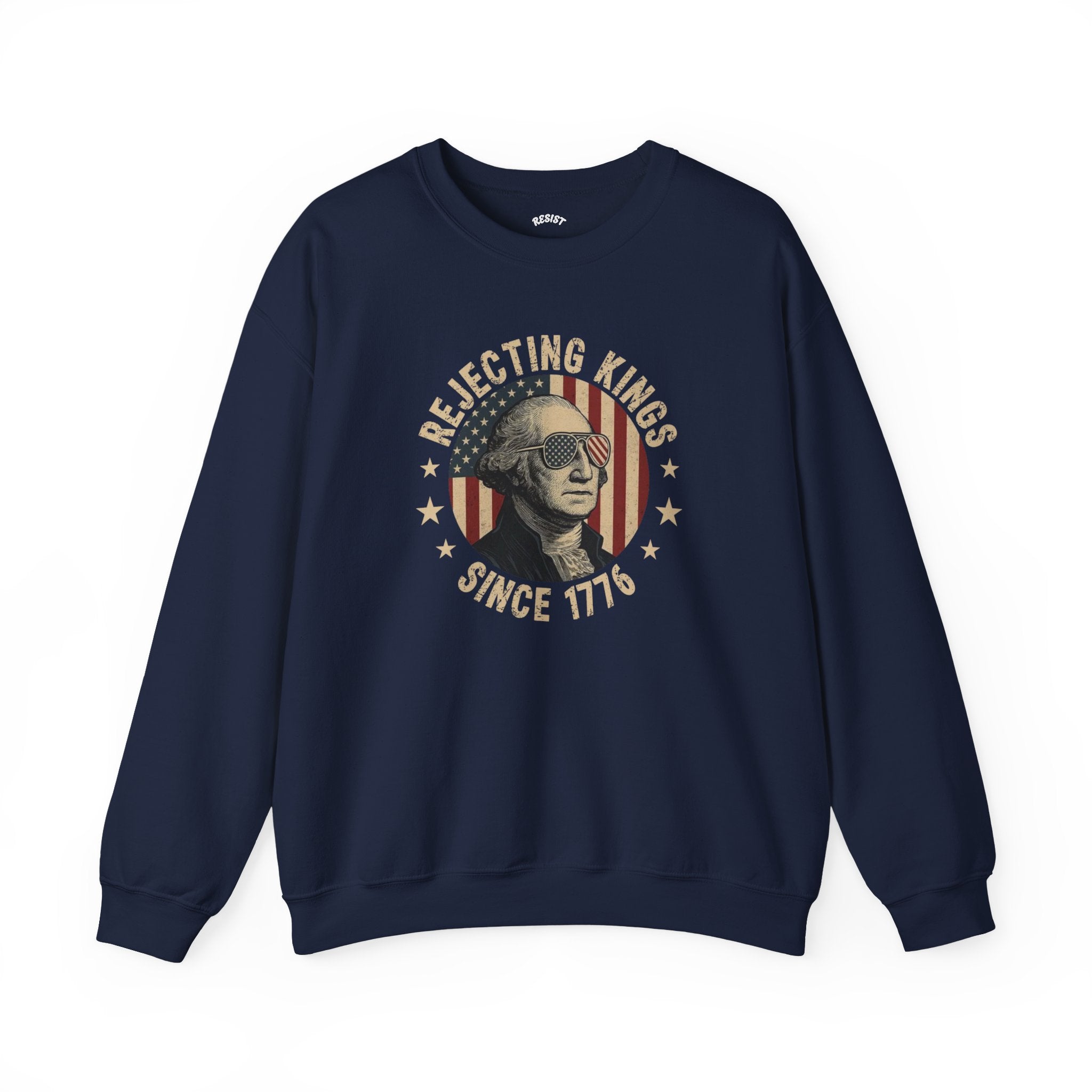 Vintage-Inspired ‘Rejecting Kings Since 1776’ Sweatshirt