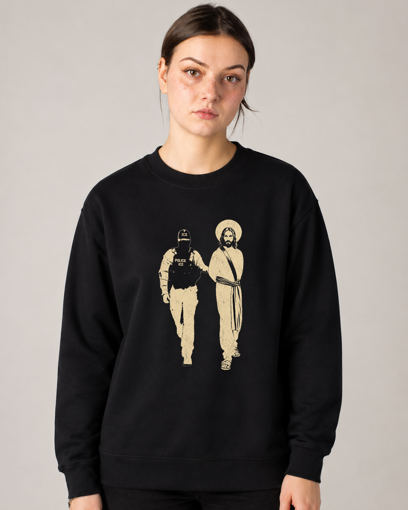 Jesus Was an Immigrant Crewneck Sweatshirt