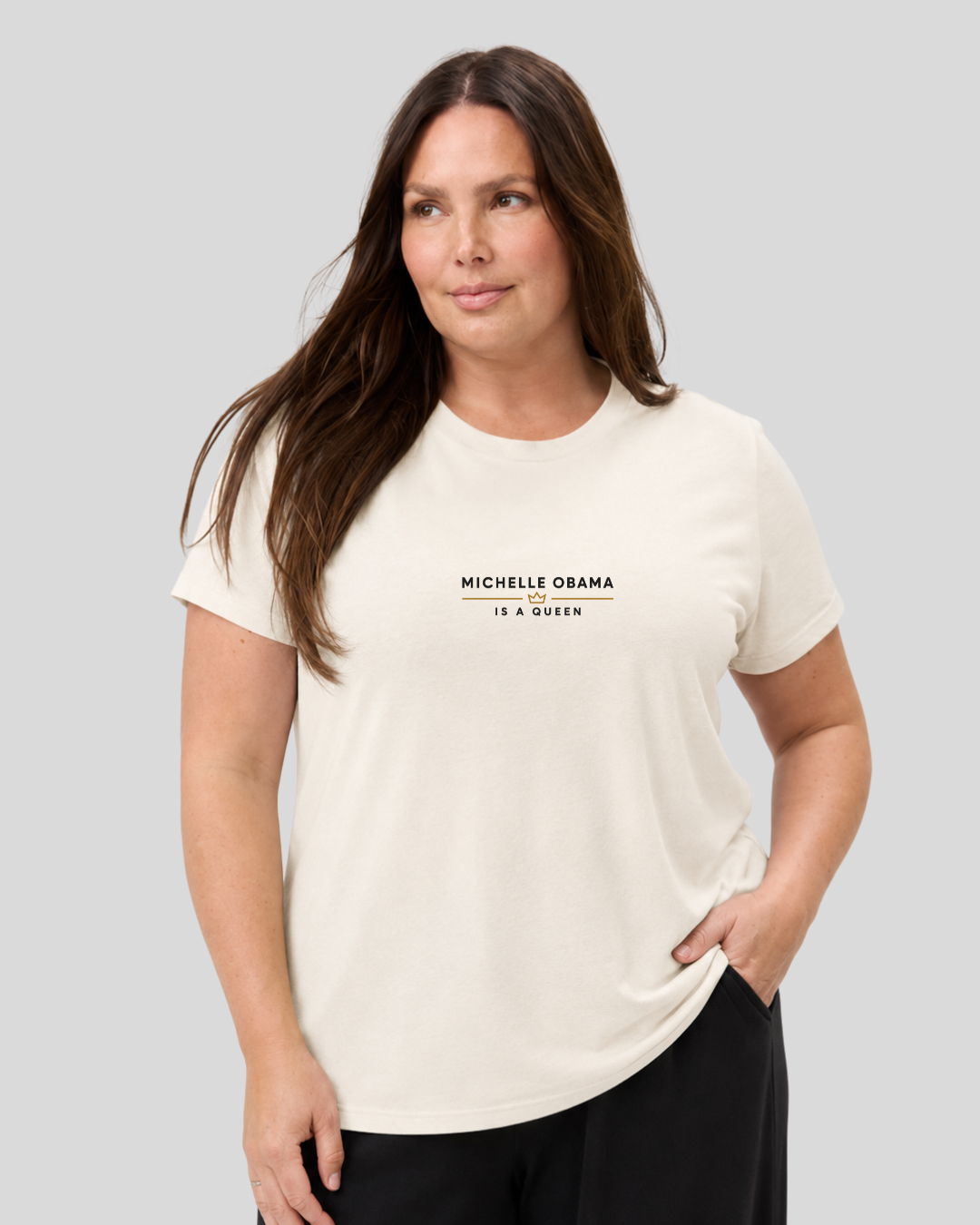 Michelle Obama Is A Queen Premium Cotton T‑Shirt