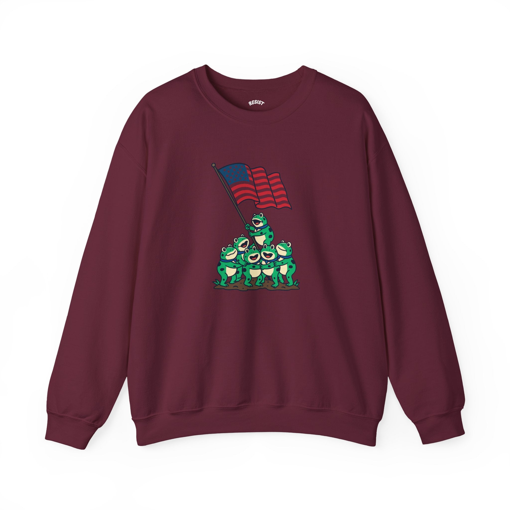 Patriotic Frog Crewneck Sweatshirt