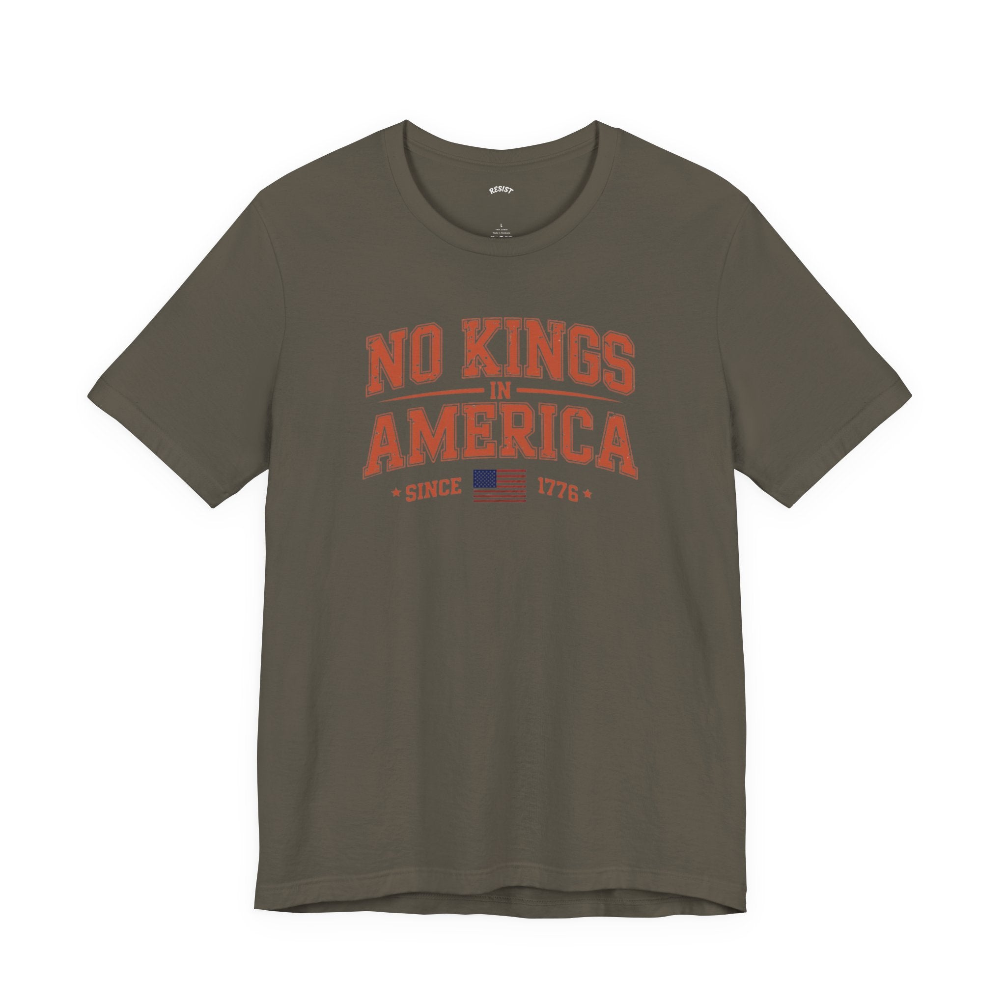 Vintage Style "No Kings in America" T-Shirt