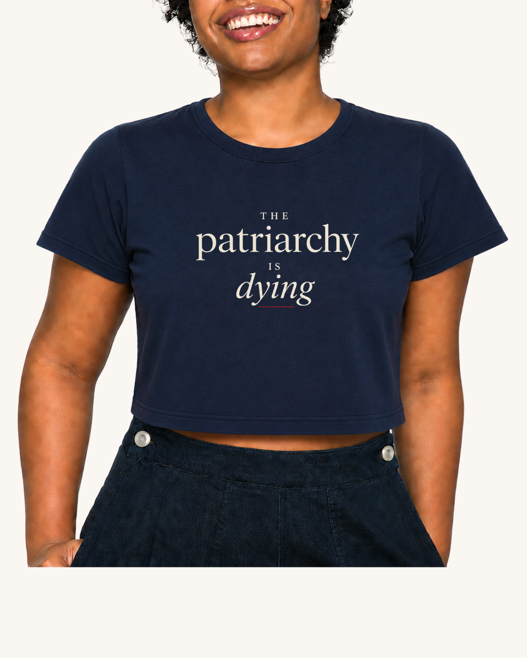 The Patriarchy Is Dying Premium Cropped Top