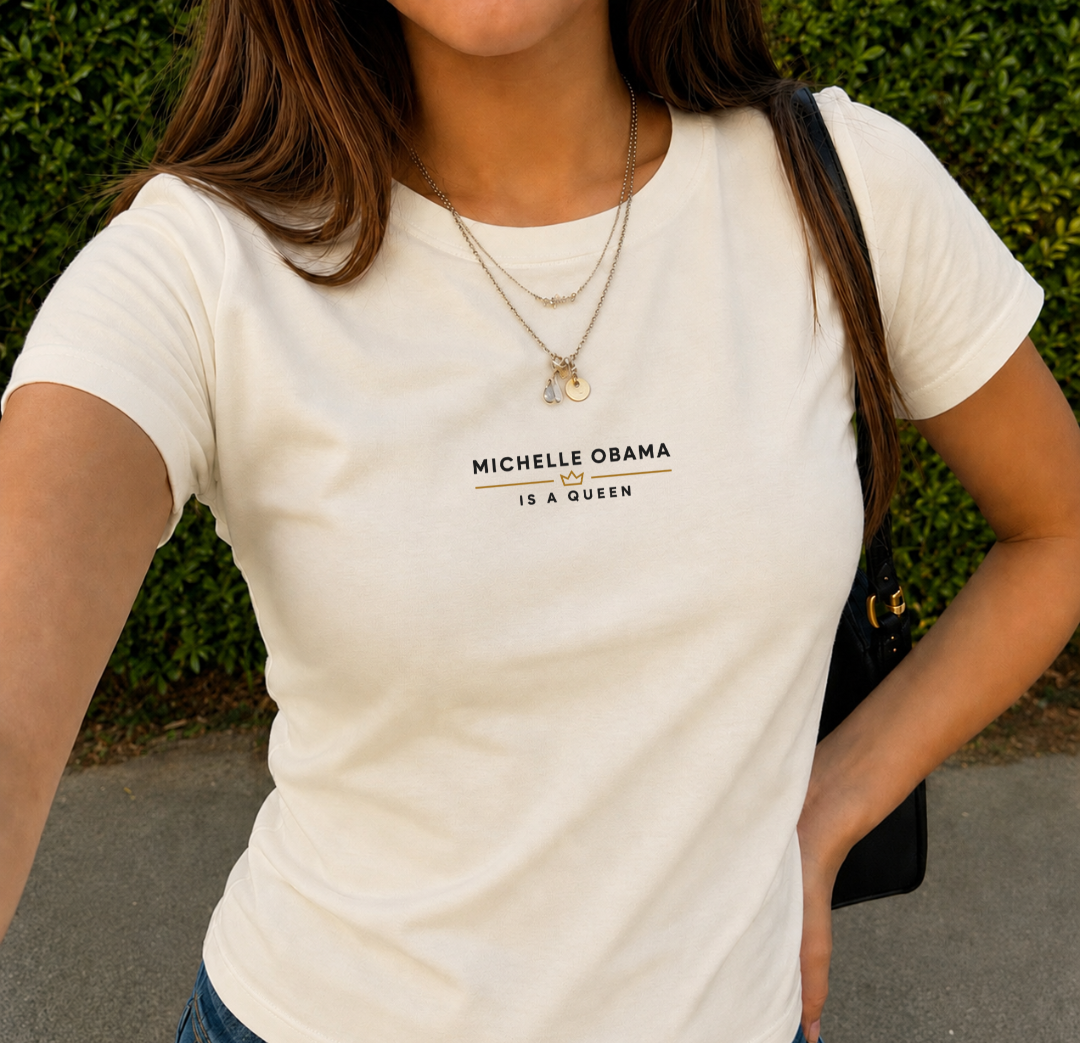 Michelle Obama Is A Queen Premium Cotton T‑Shirt