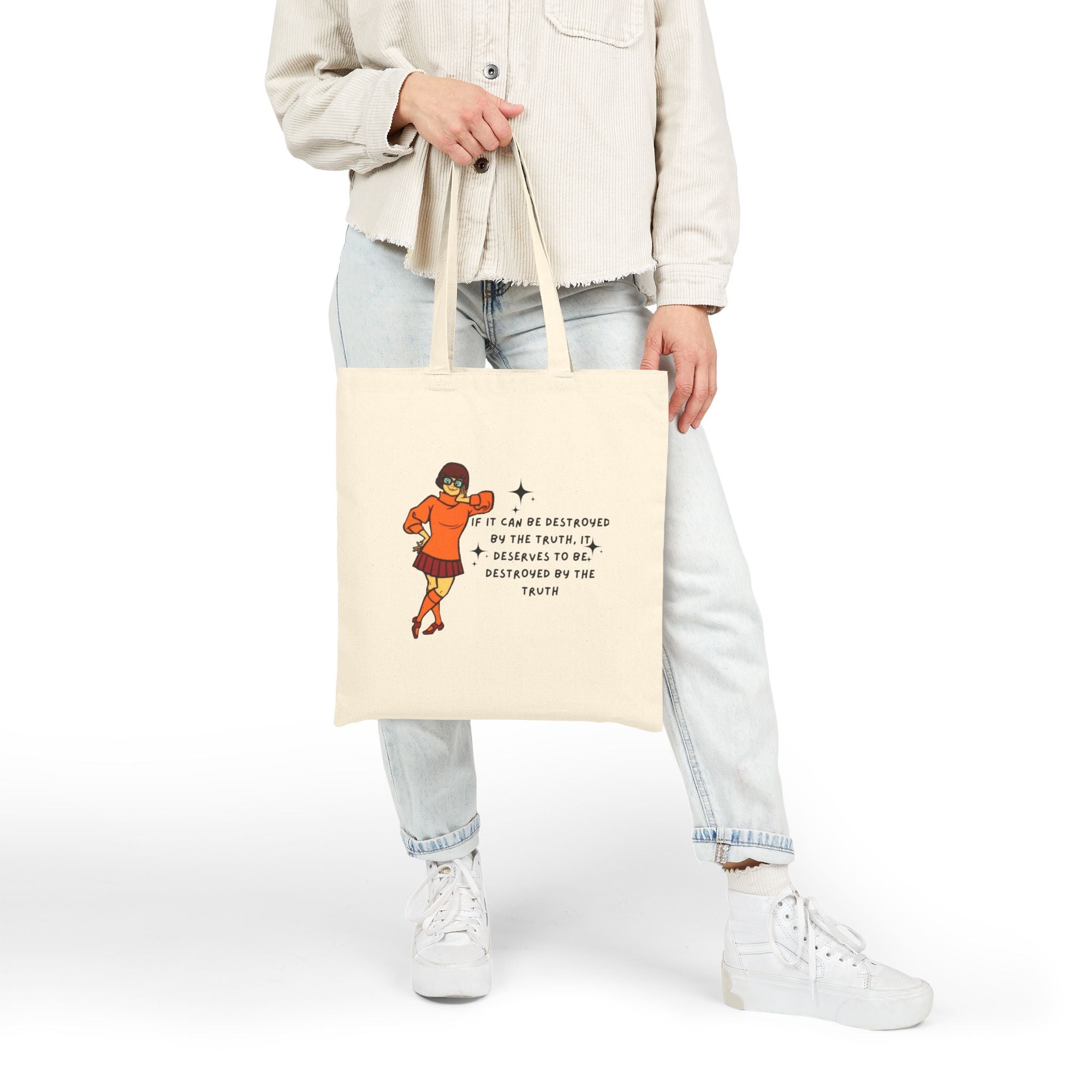 Truthful Vibes Cotton Canvas Tote Bag