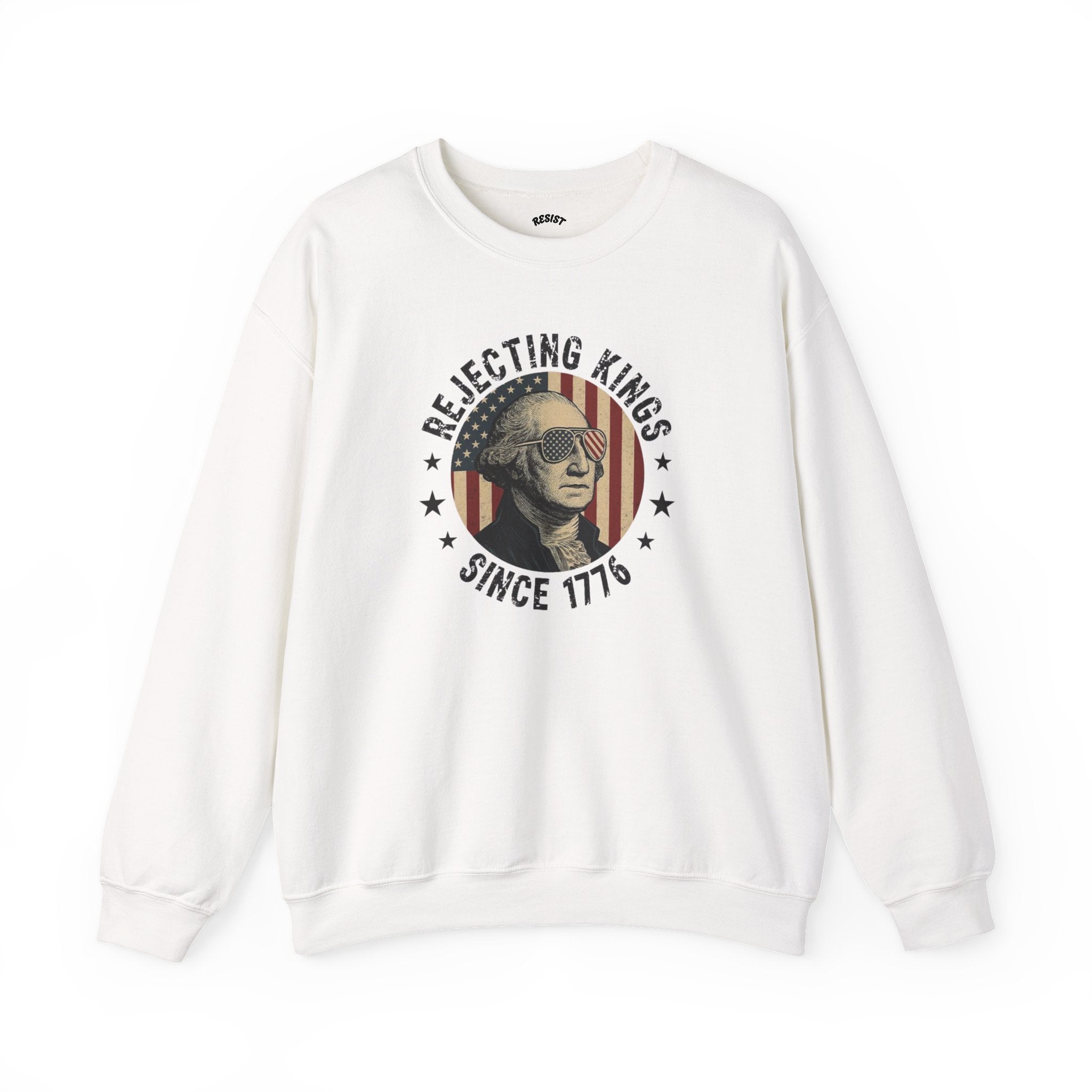 Vintage-Inspired ‘Rejecting Kings Since 1776’ Sweatshirt