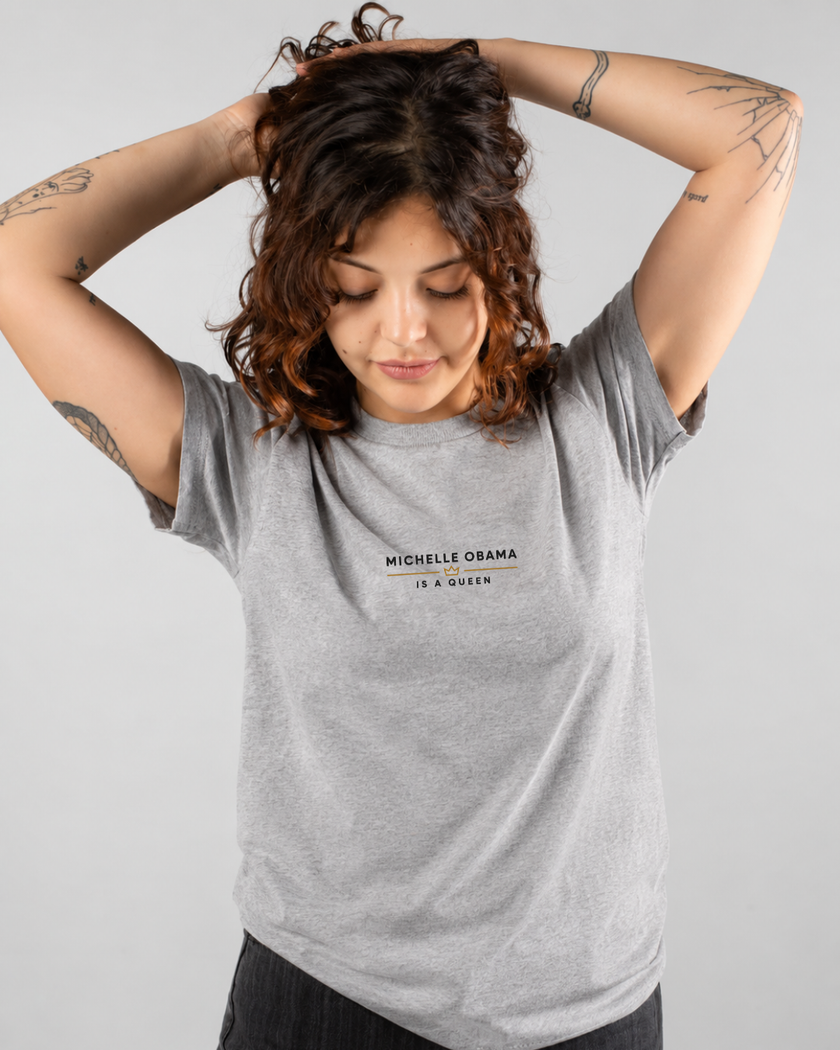 Michelle Obama Is A Queen Premium Cotton T‑Shirt