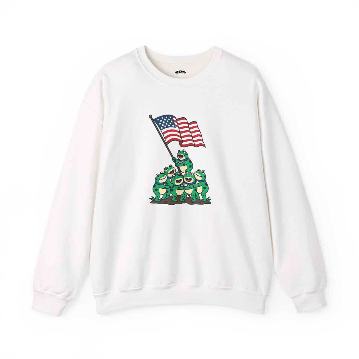 Patriotic Frog Crewneck Sweatshirt