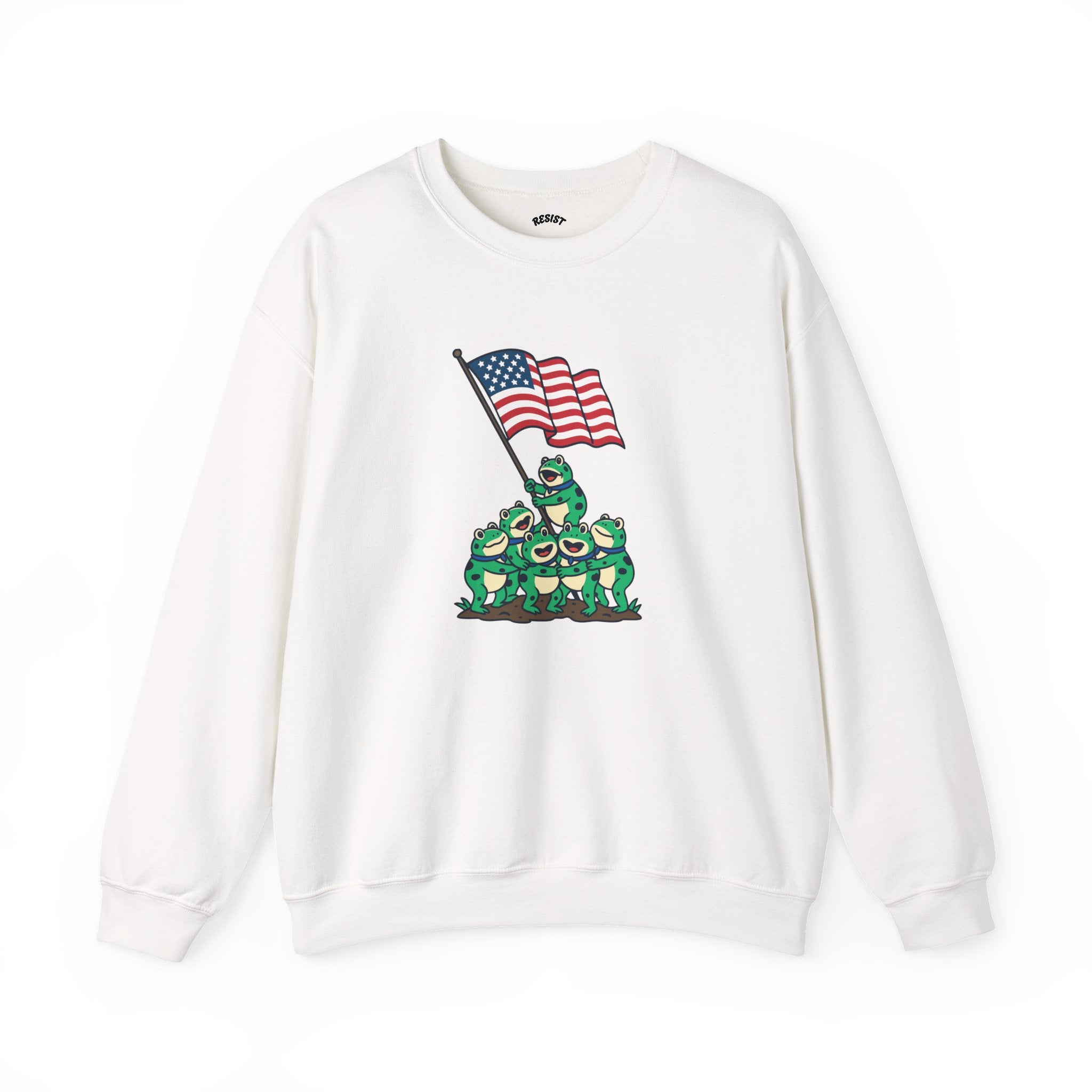 Patriotic Frog Crewneck Sweatshirt