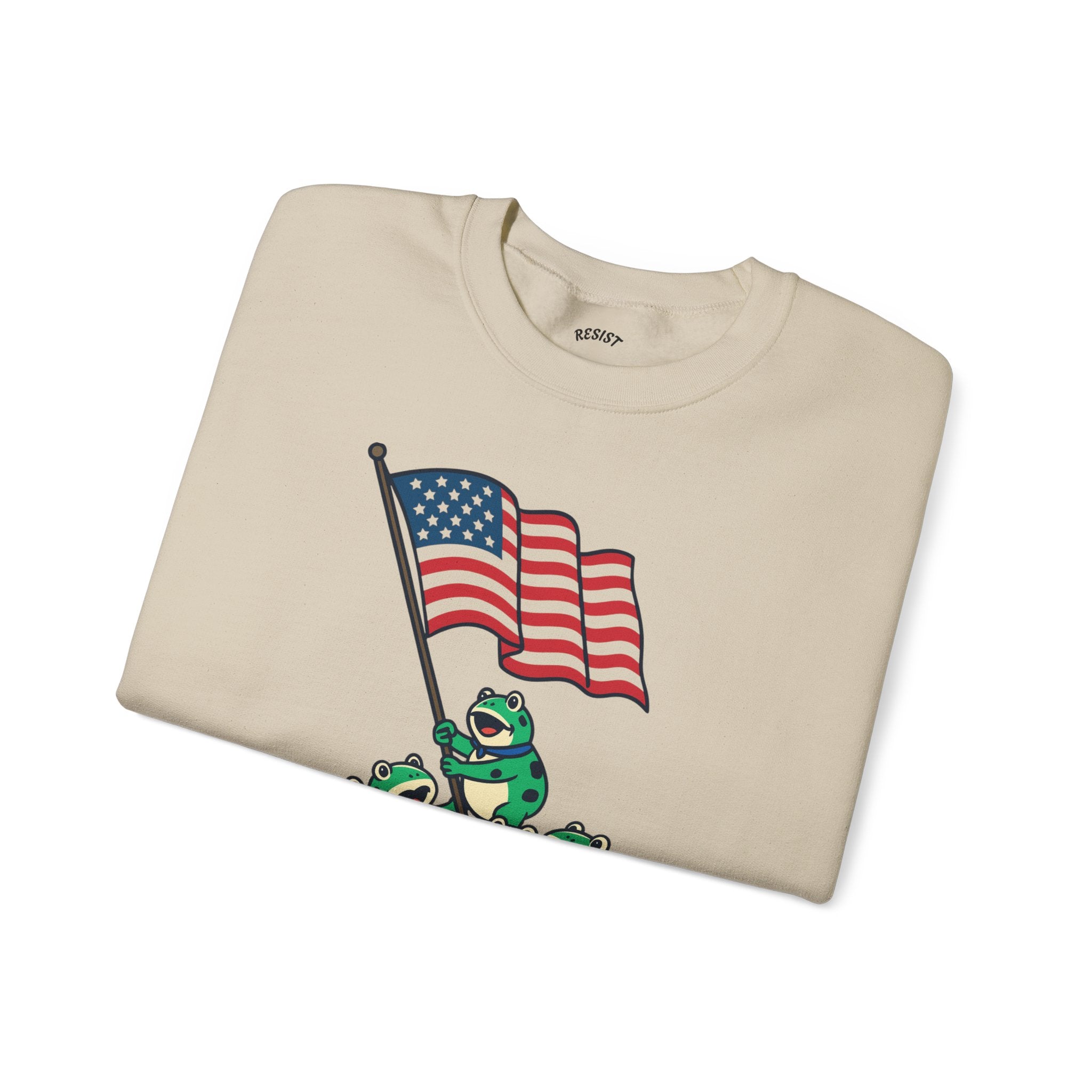 Patriotic Frog Crewneck Sweatshirt