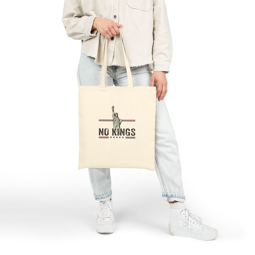 No Kings Canvas Tote Bag