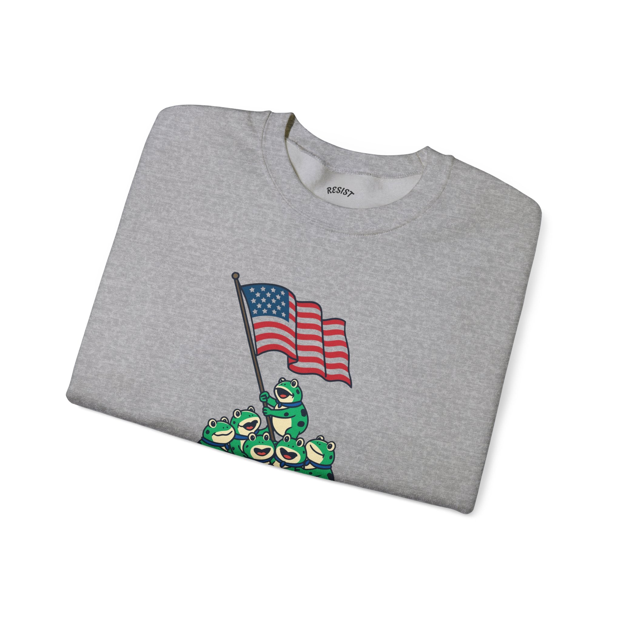 Patriotic Frog Crewneck Sweatshirt
