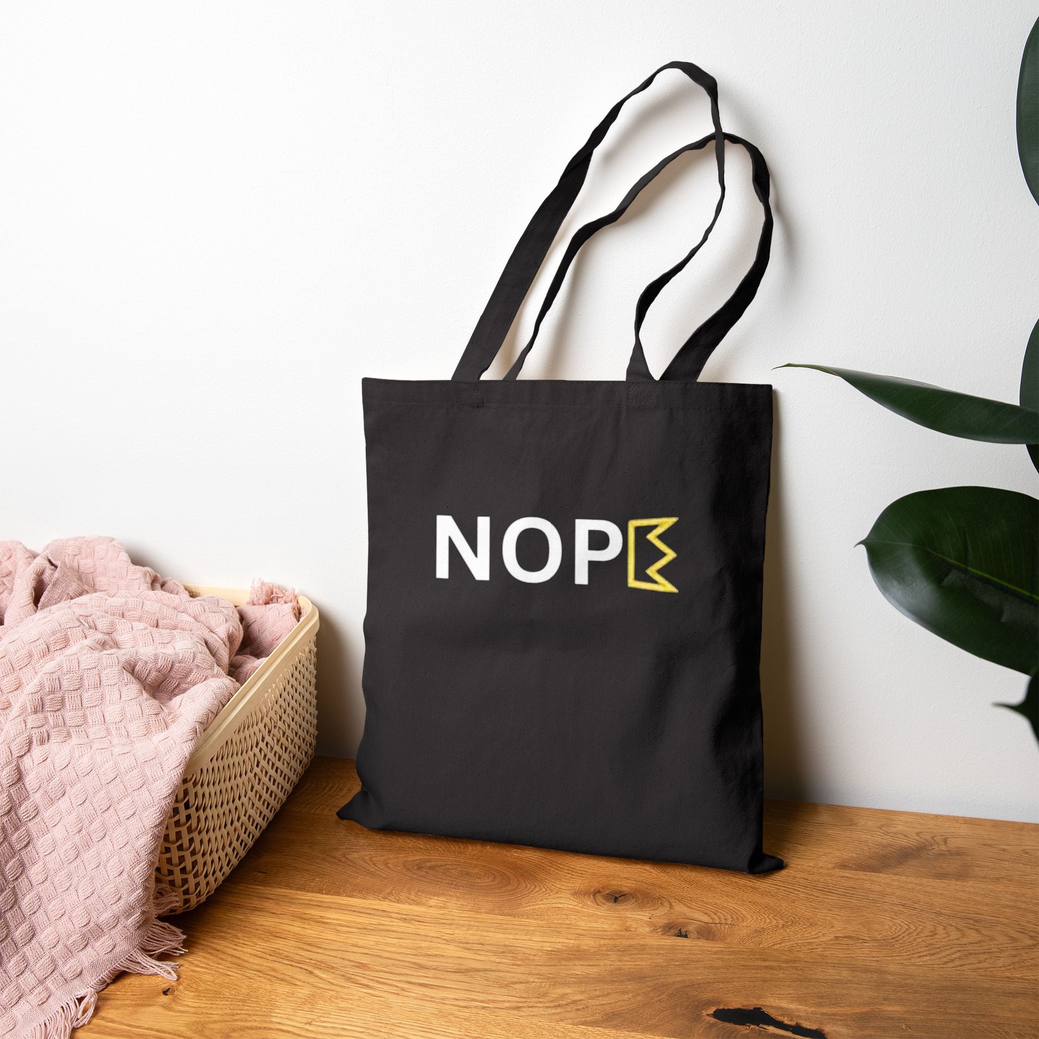 NOPE Canvas Tote Bag