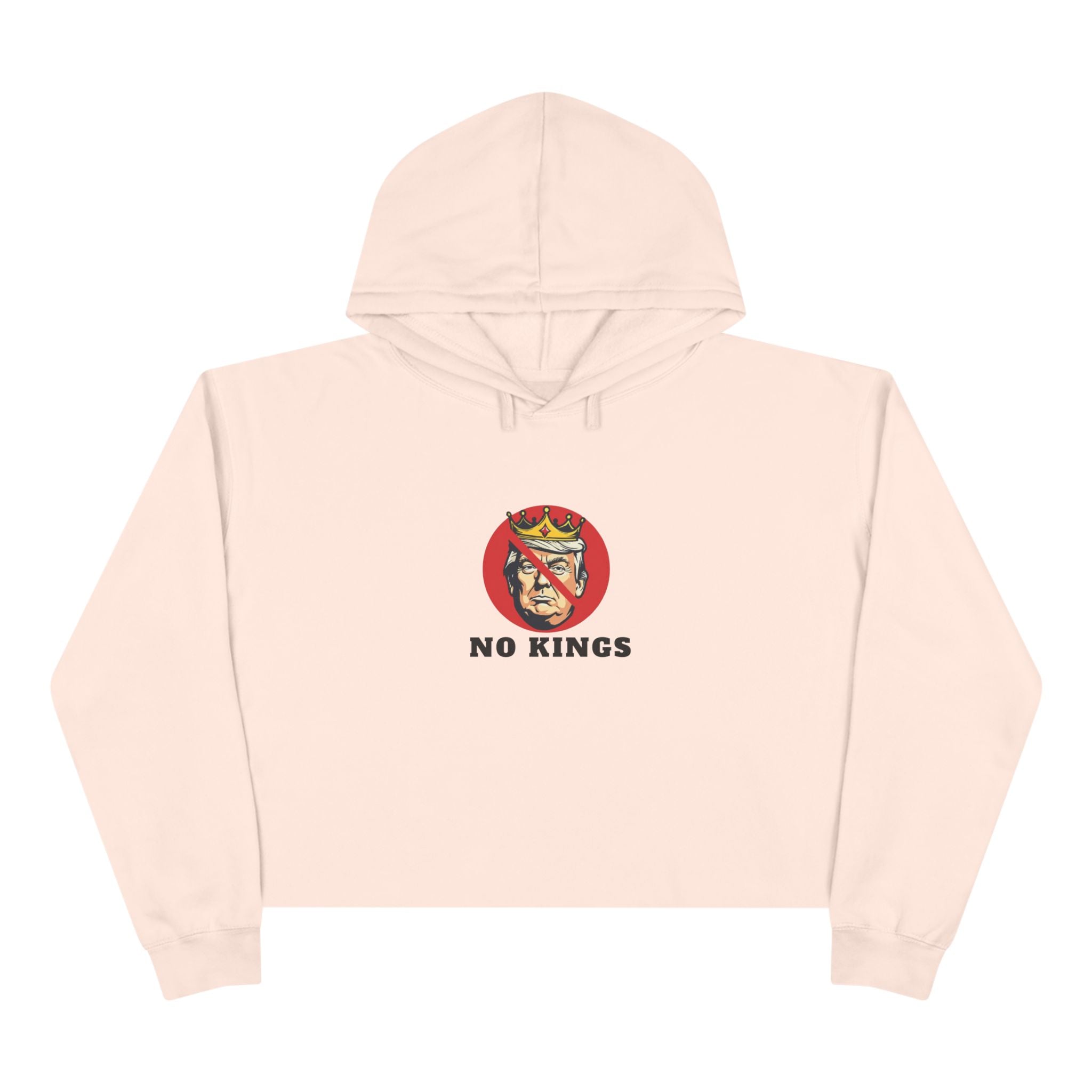 No Kings Crop Hoodie
