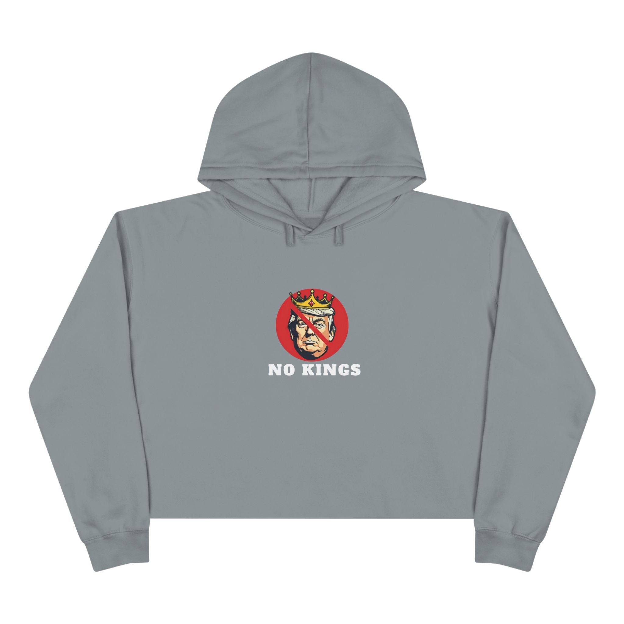No Kings Crop Hoodie