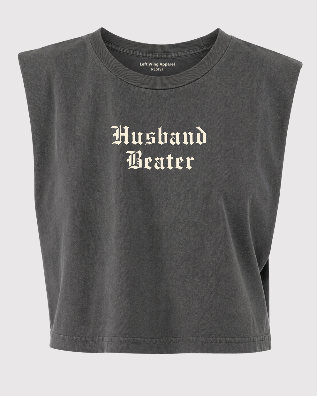 Husband Beater Cropped Heavy Weight Muscle Tee