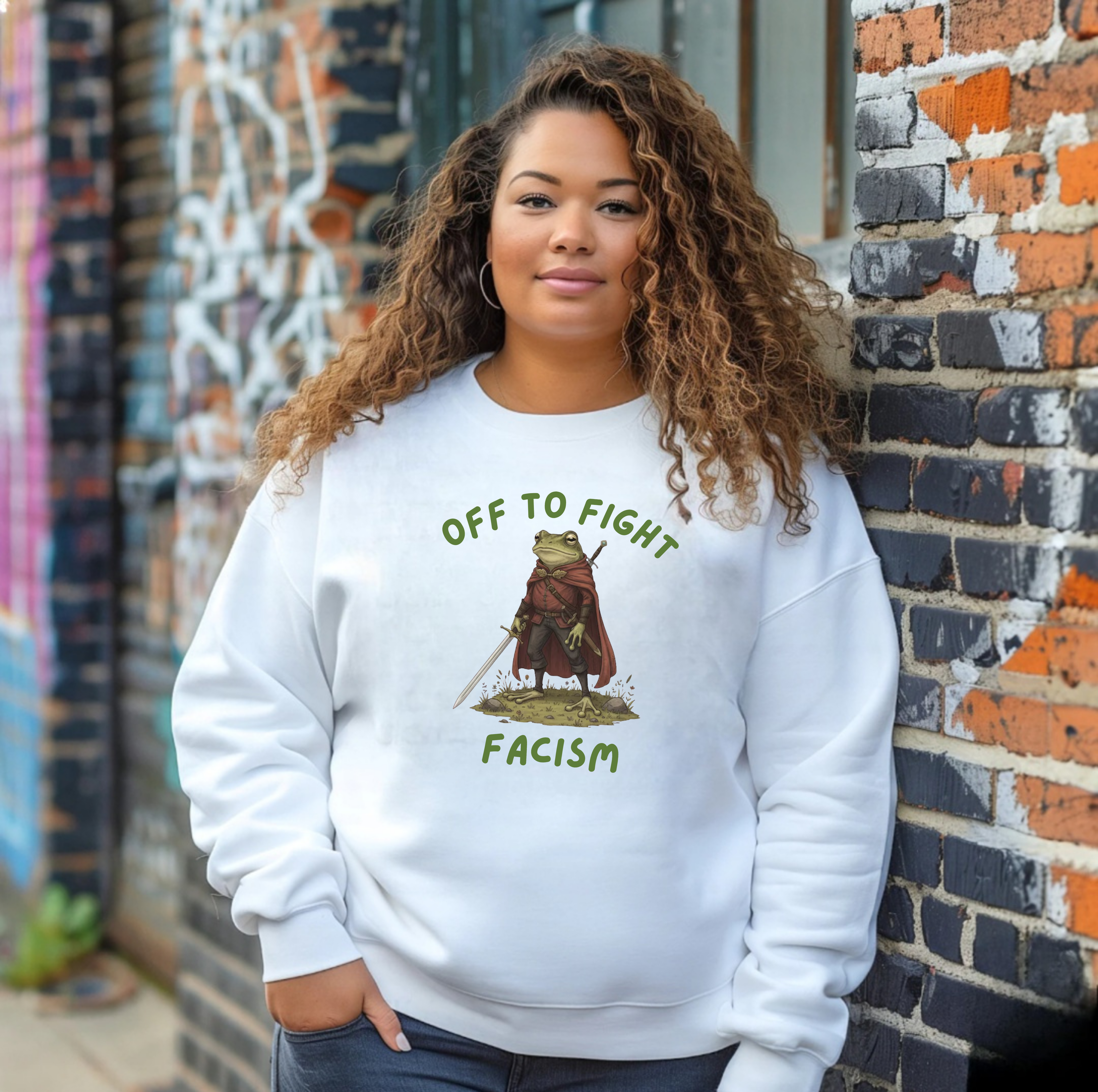 Off to Fight Facism Sweatshirt