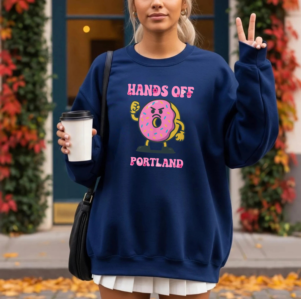 Hands Off Portland Crewneck Sweatshirt