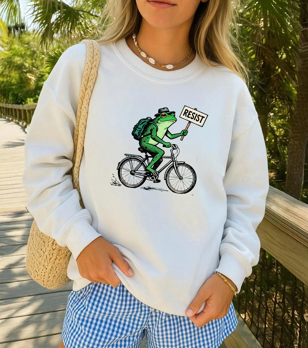 Funny Frog Resist Sweatshirt