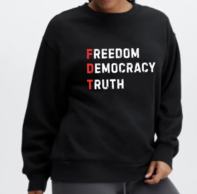 Freedom. Democracy. Truth. Crewneck