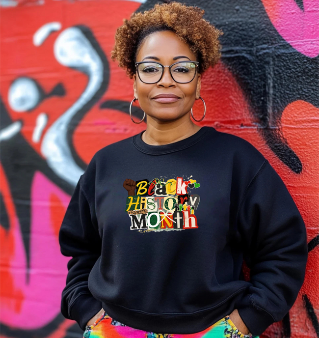 Black History Month Collage Crewneck