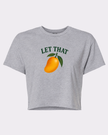 Let That Mango Graphic Crop Top