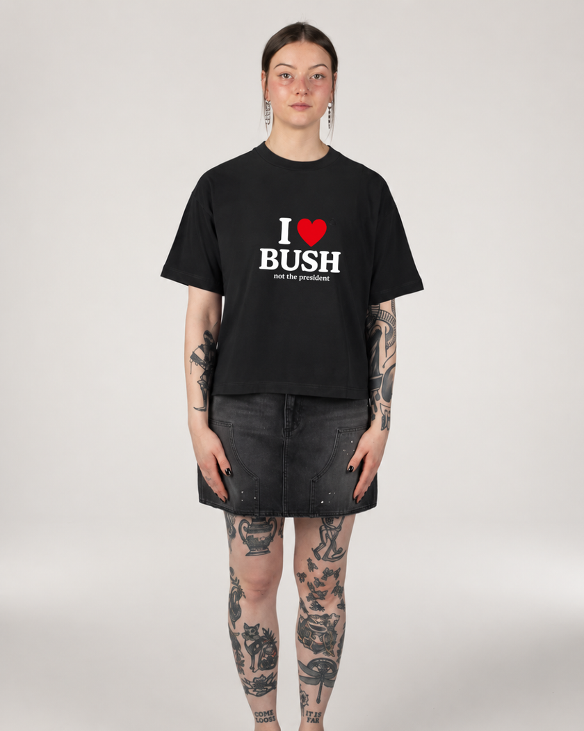I Love Bush... Not the President Mid Length Tee