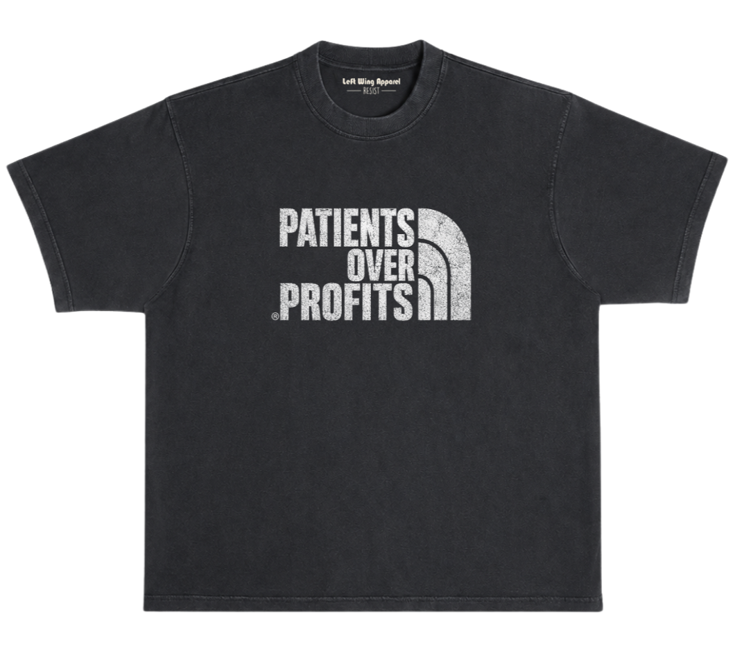 Patients Over Profits Vintage Oversized Tee