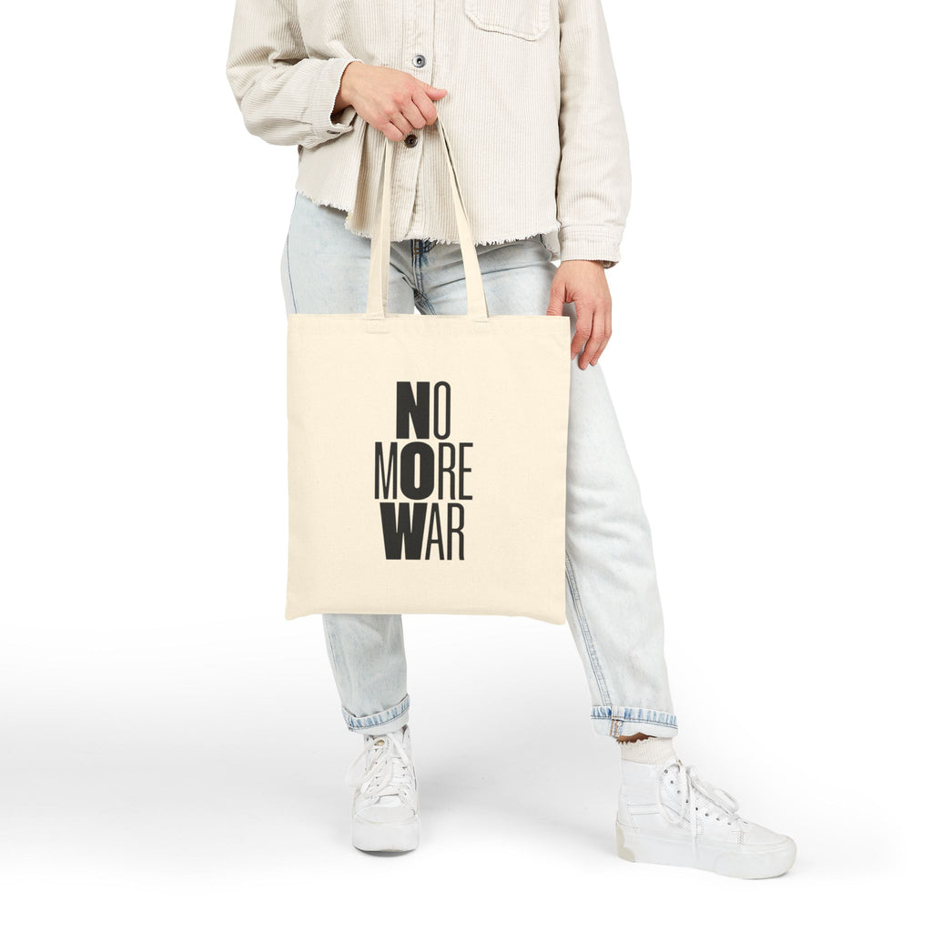 No More War Canvas Tote Bag - Natural