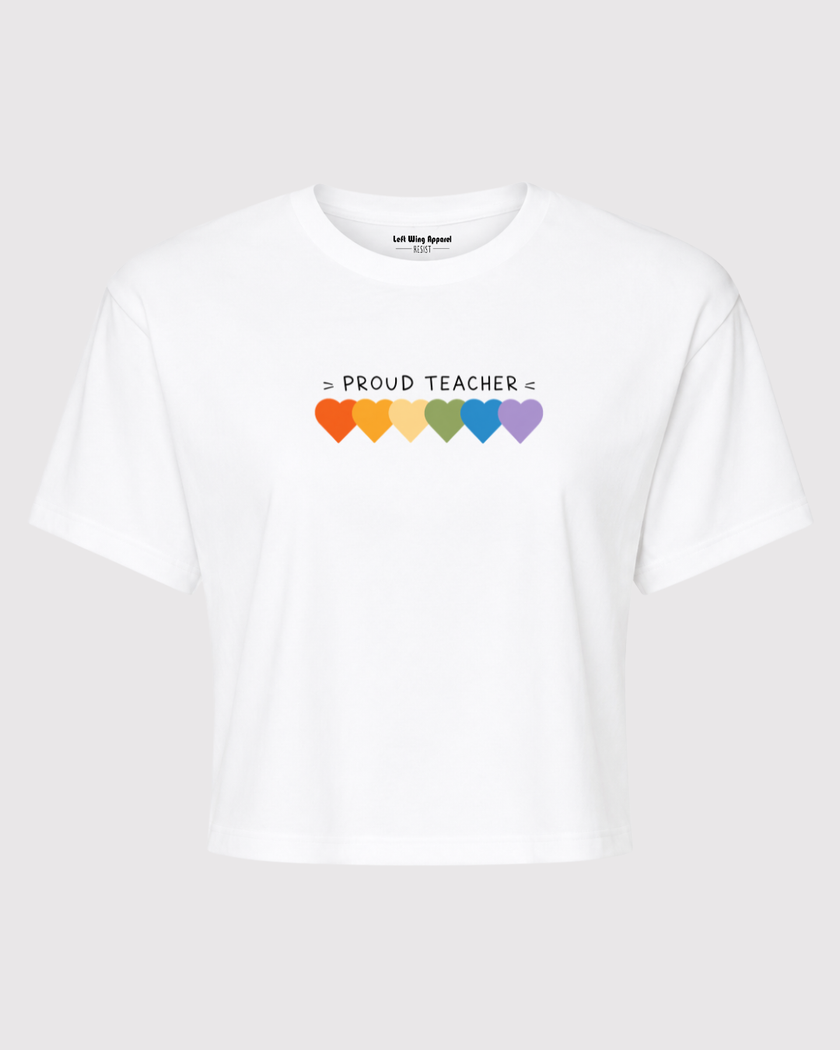 Proud Teacher Mid Crop Top