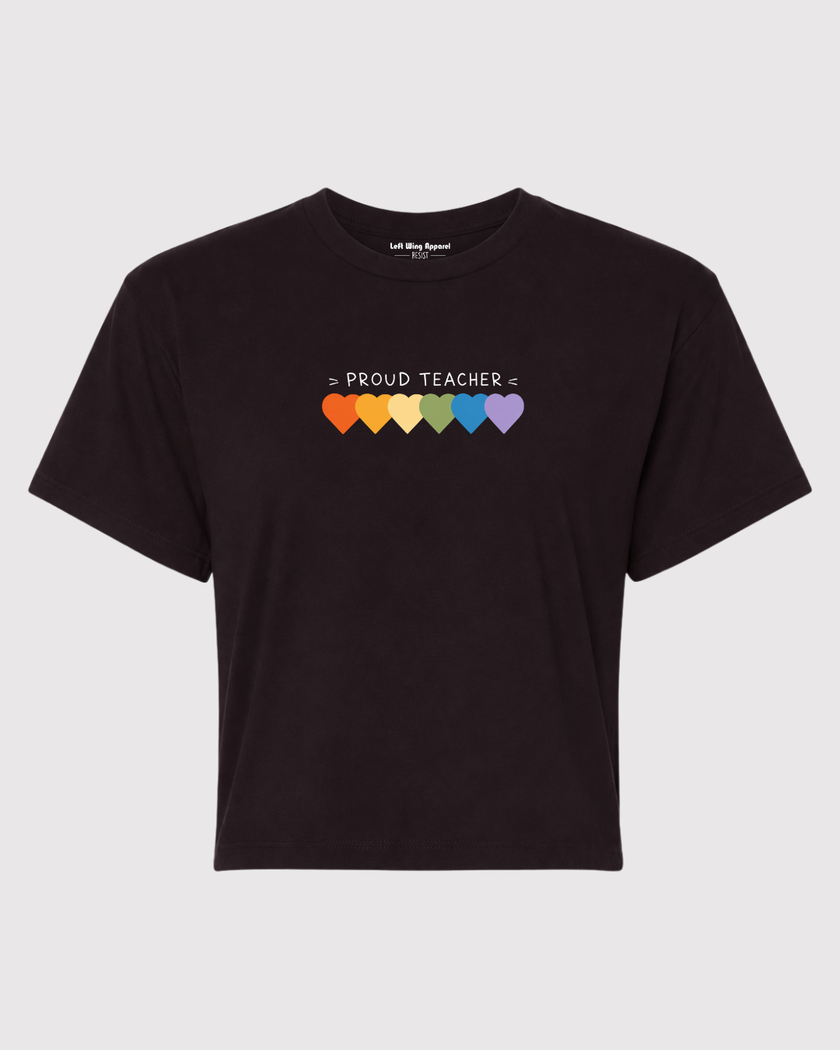Proud Teacher Mid Crop Top