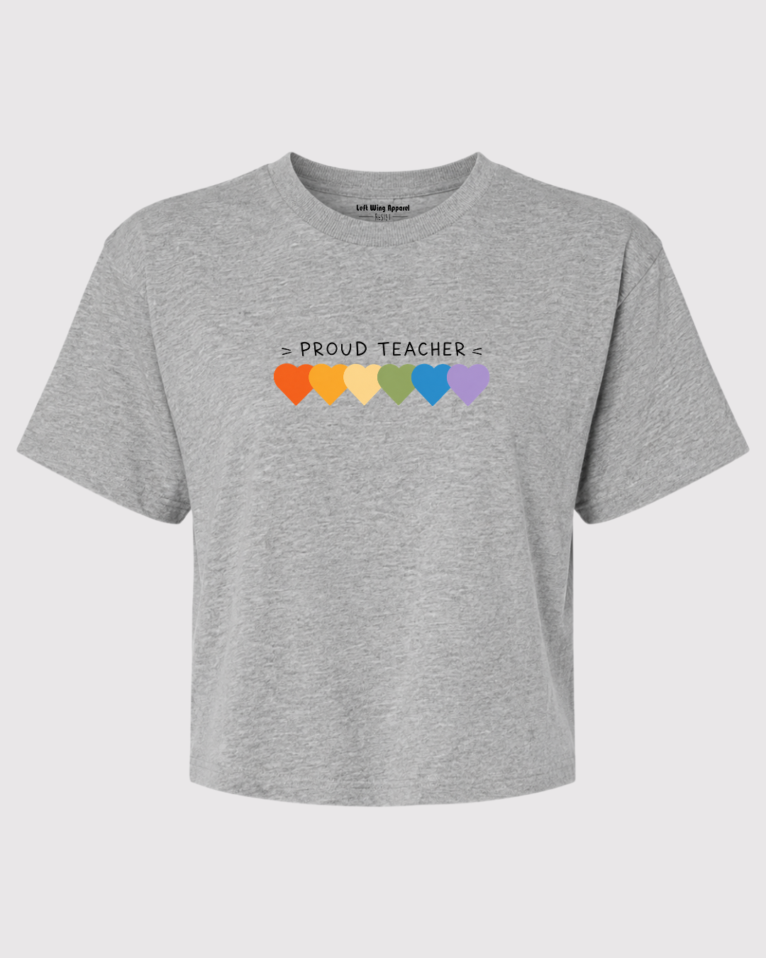 Proud Teacher Mid Crop Top