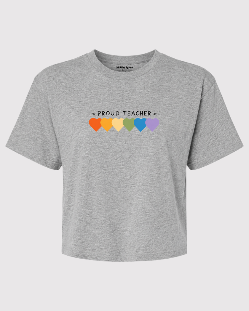Proud Teacher Mid Crop Top