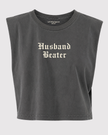 Husband Beater Cropped Heavy Weight Muscle Tee
