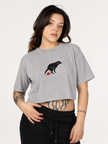 Dog Left a Present Crop Top