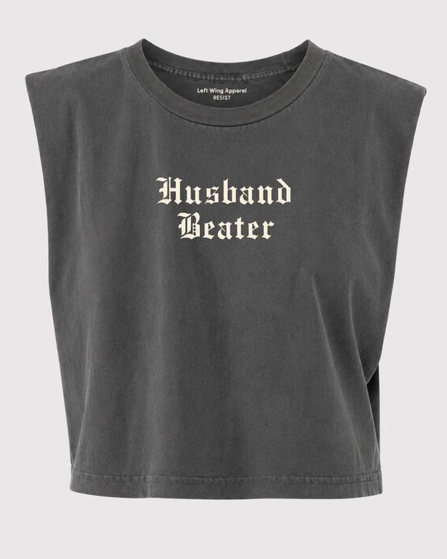Husband Beater Cropped Heavy Weight Muscle Tee