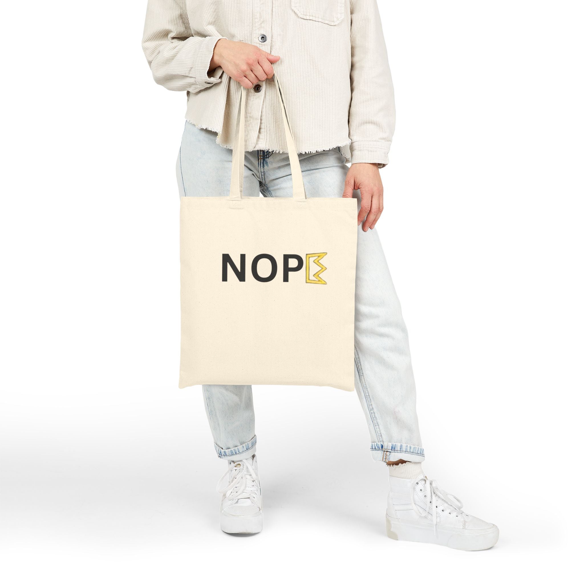 NOPE Canvas Tote Bag