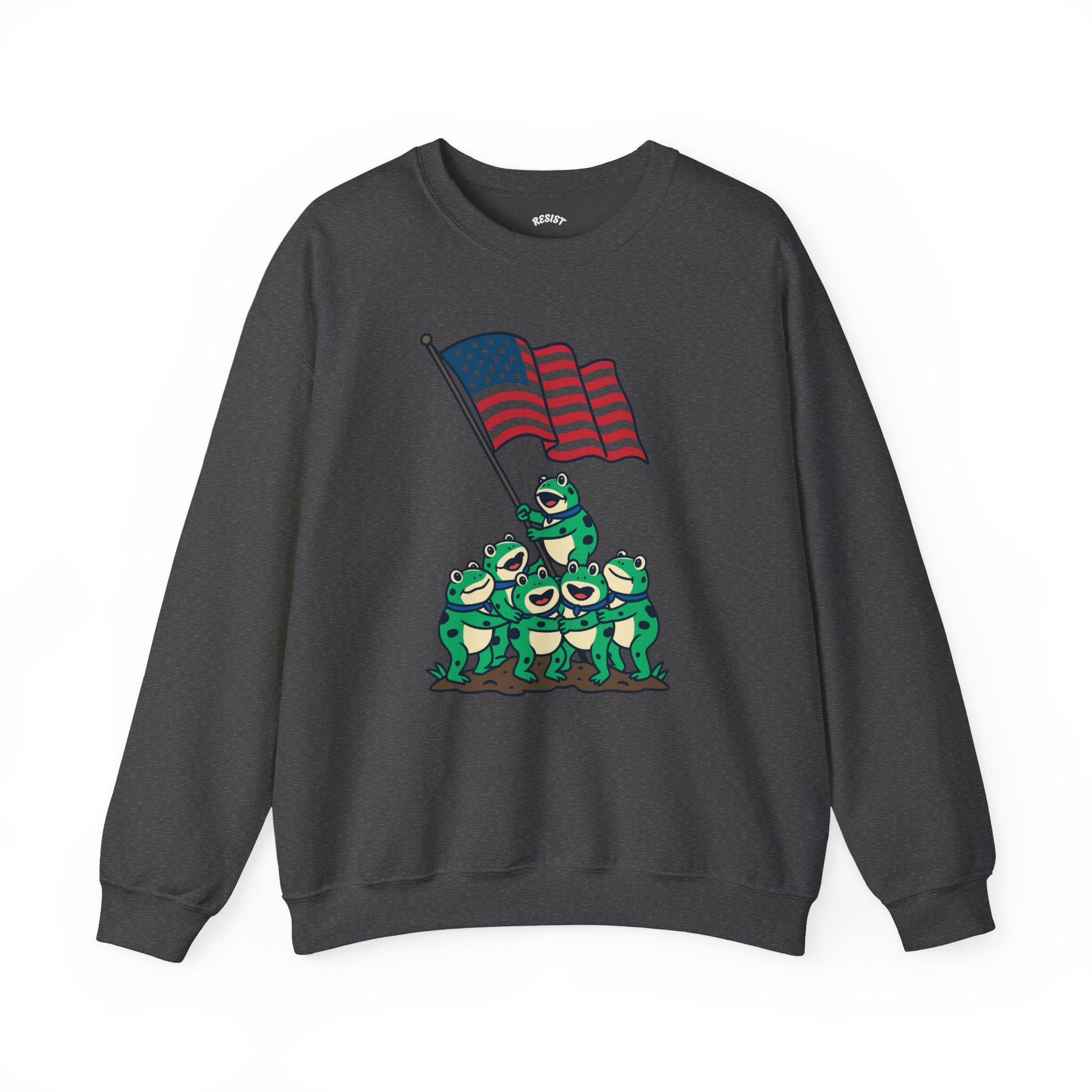 Patriotic Frog Crewneck Sweatshirt