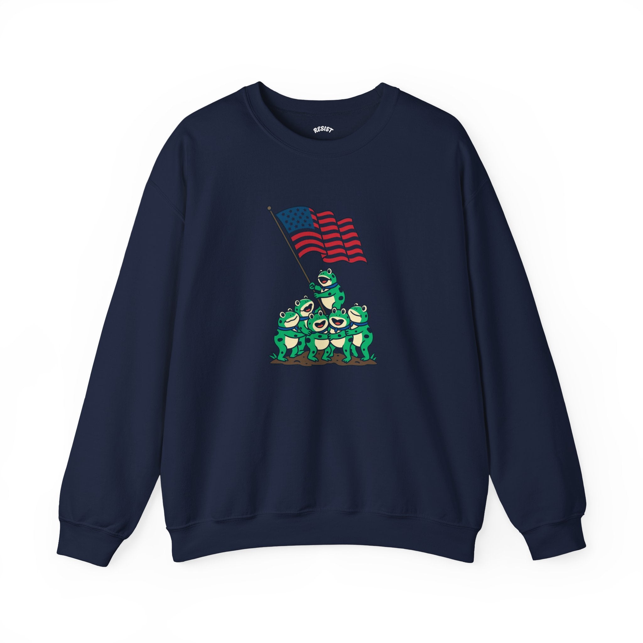 Patriotic Frog Crewneck Sweatshirt