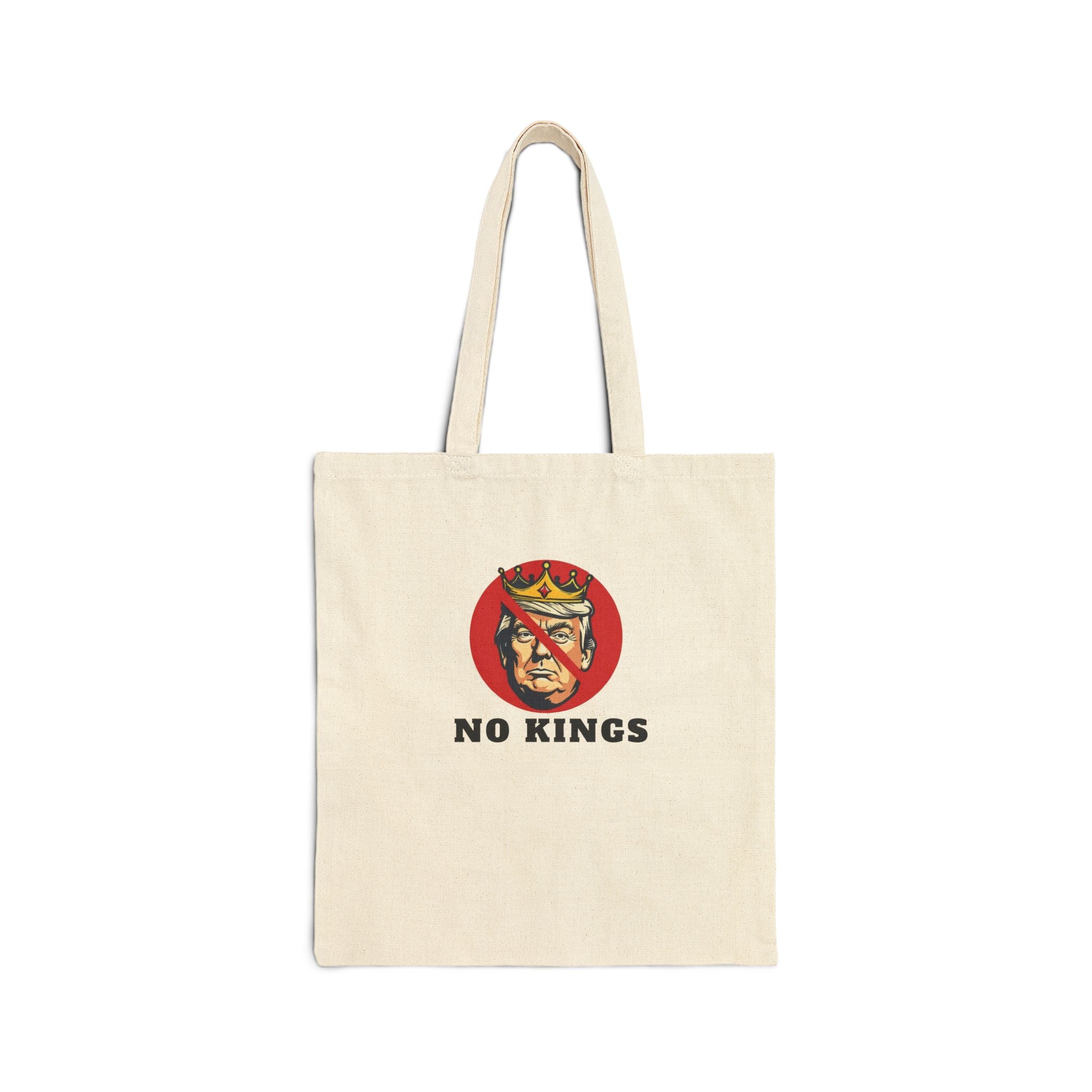 No Kings Cotton Canvas Tote Bag