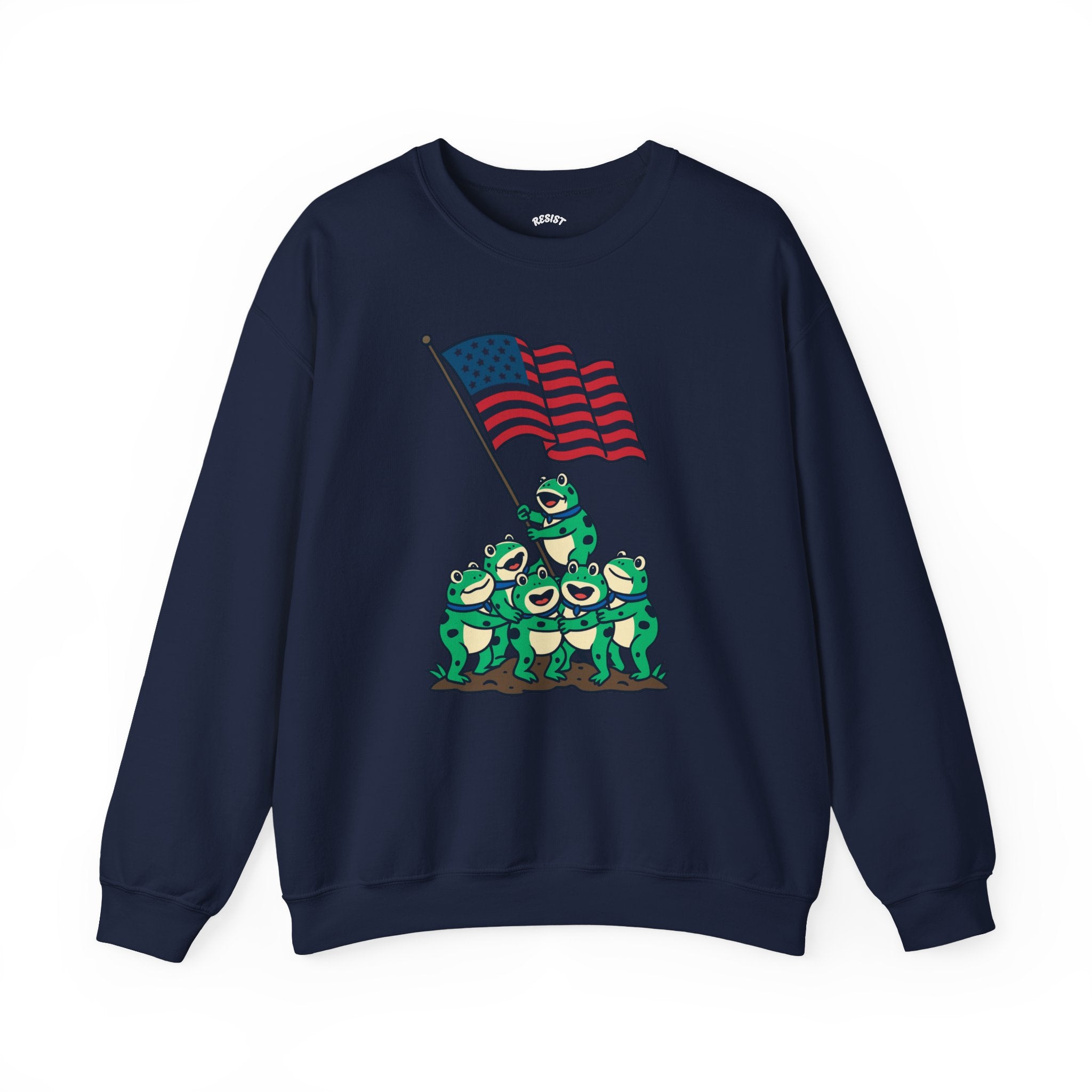 Patriotic Frog Crewneck Sweatshirt