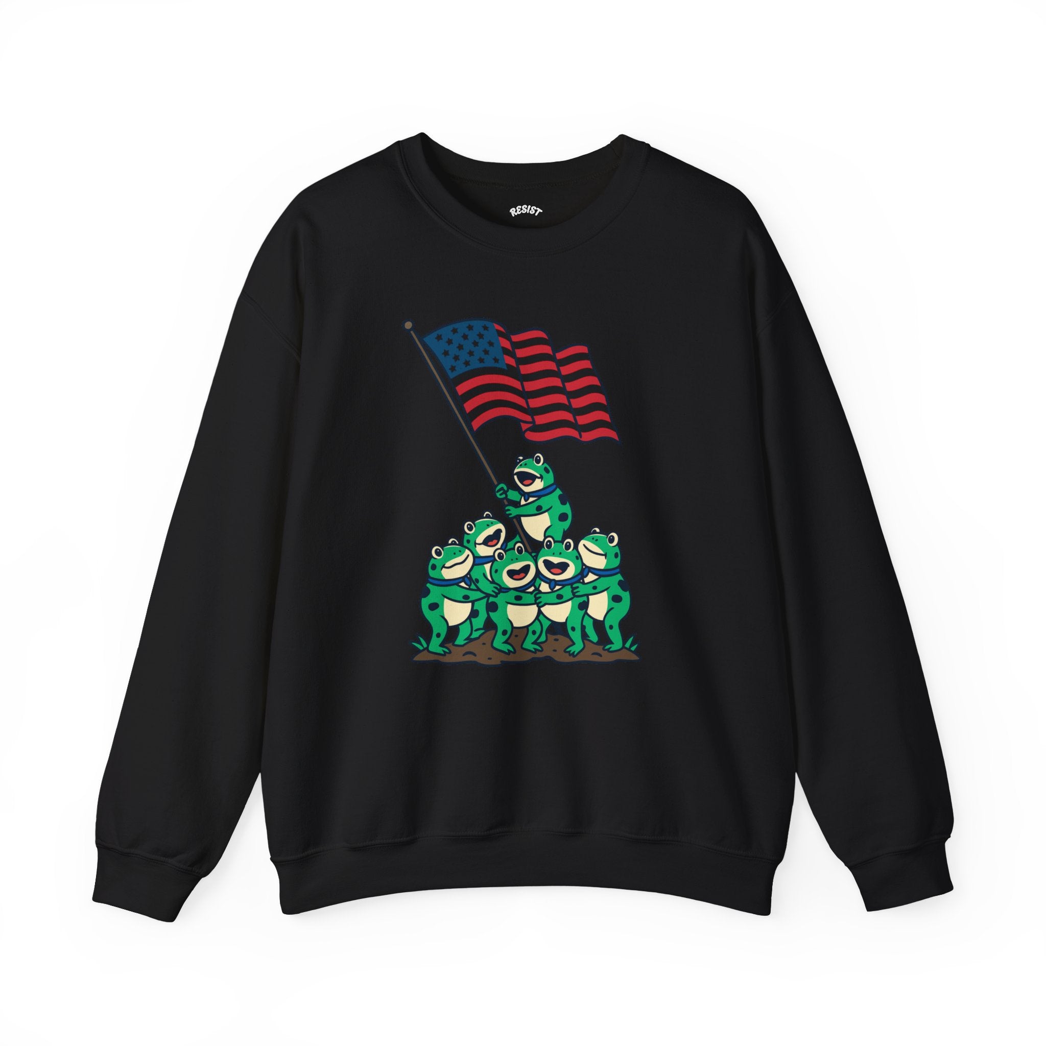 Patriotic Frog Crewneck Sweatshirt