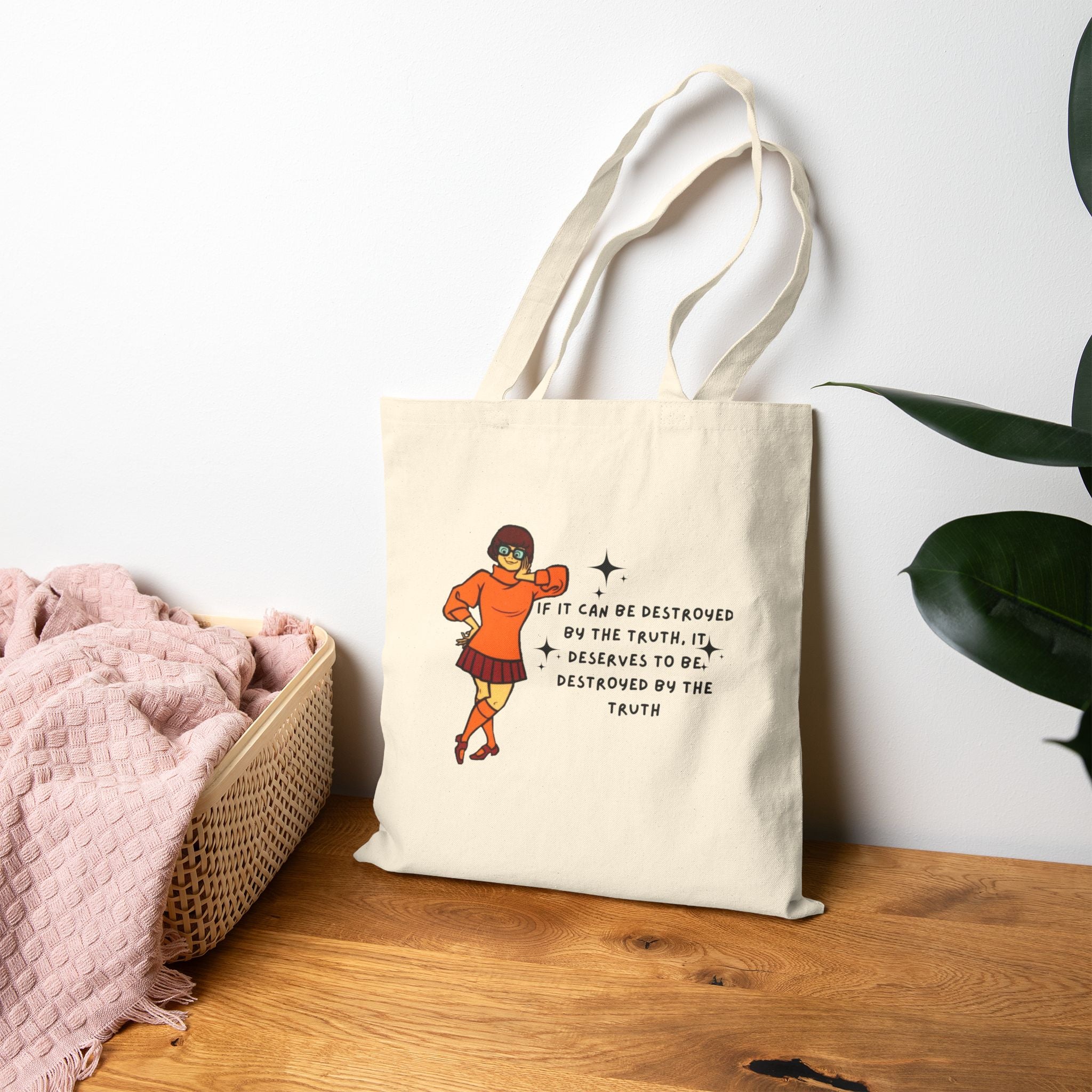 Truthful Vibes Cotton Canvas Tote Bag