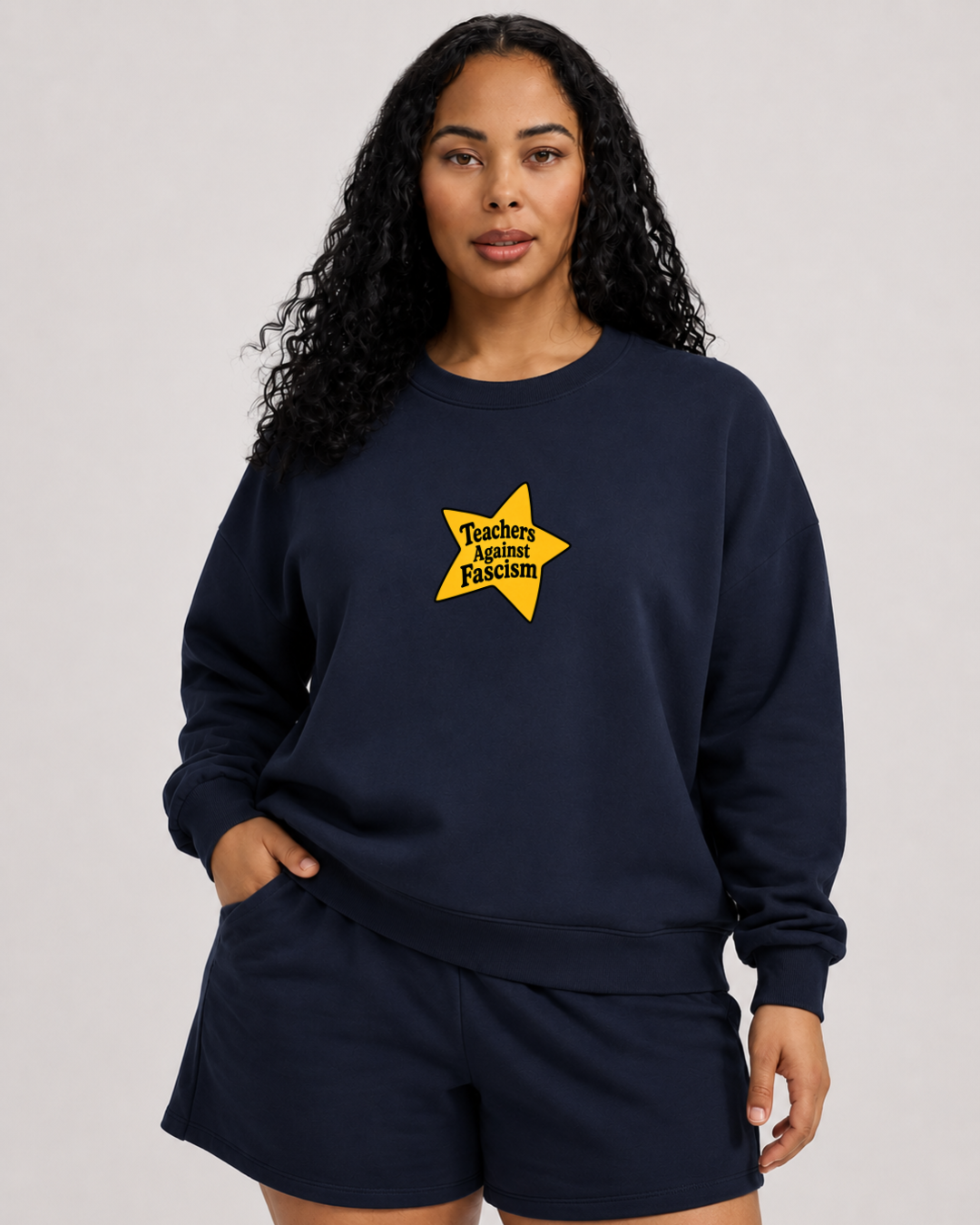 Teachers Against Fascism Crewneck Sweatshirt