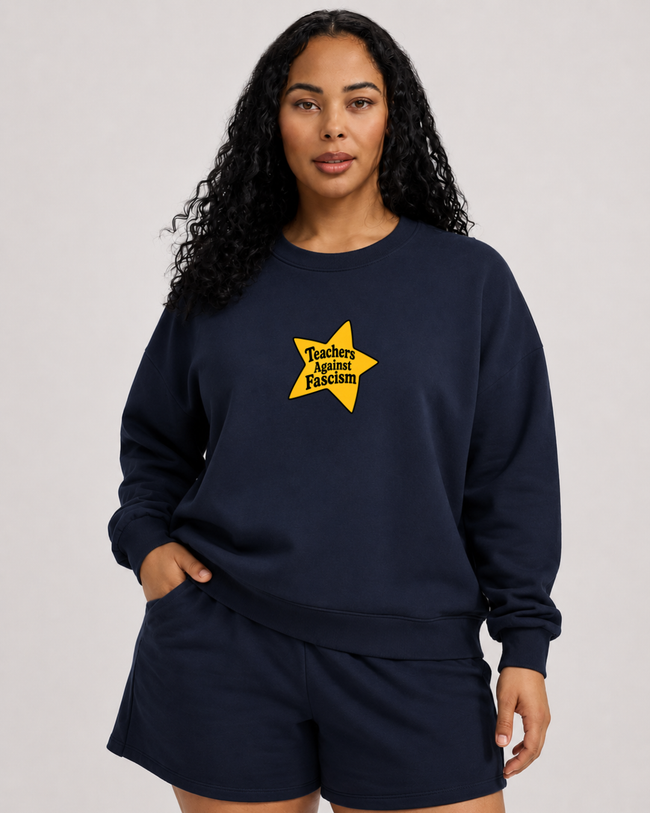 Teachers Against Fascism Crewneck Sweatshirt